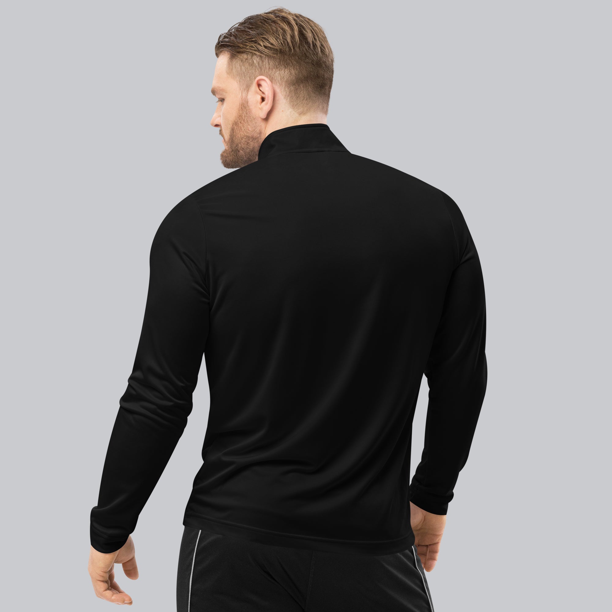 Adidas Zip Sweather Black with custom Music Code of your favorite song