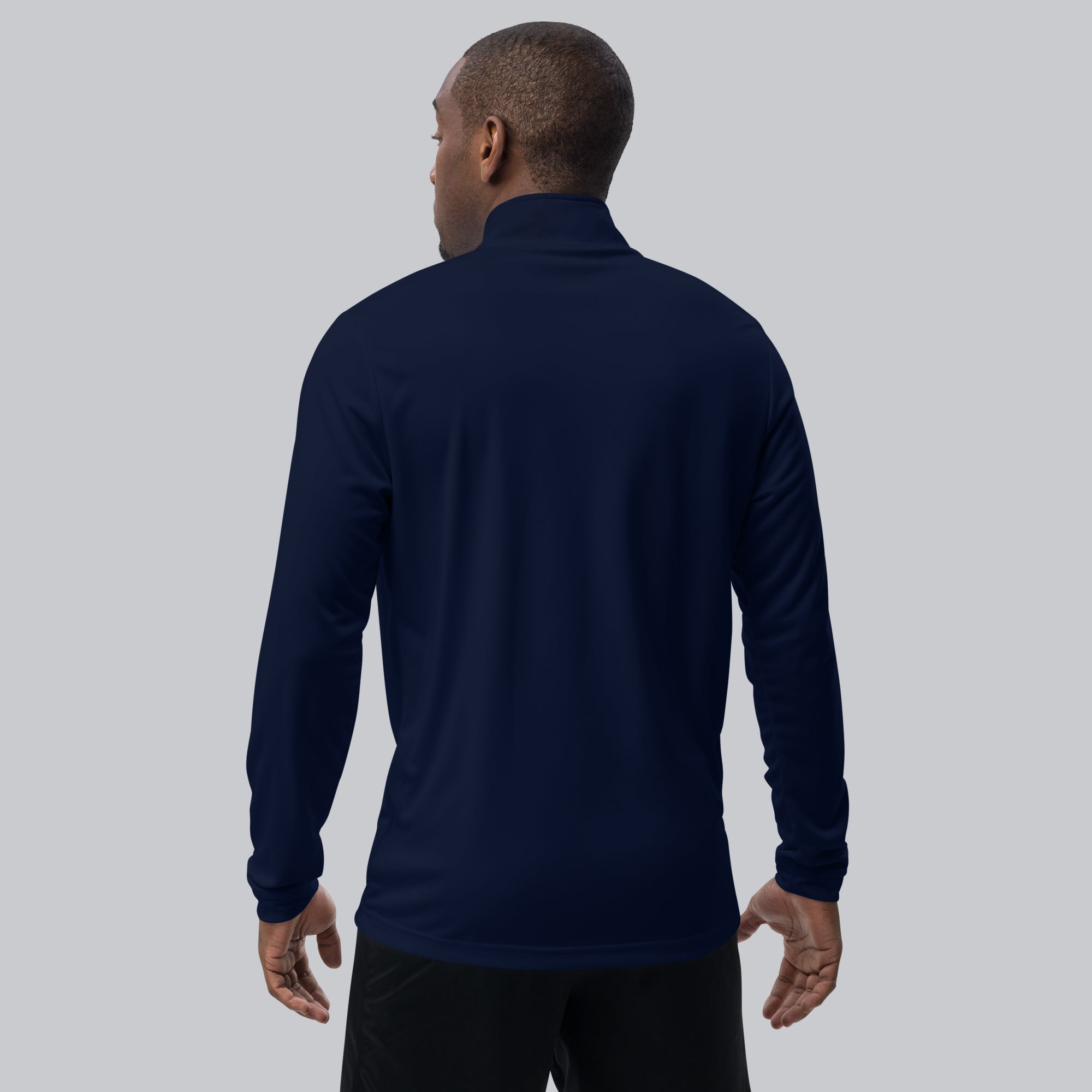 Adidas Zip Sweather Navy with custom Music Code of your favorite song