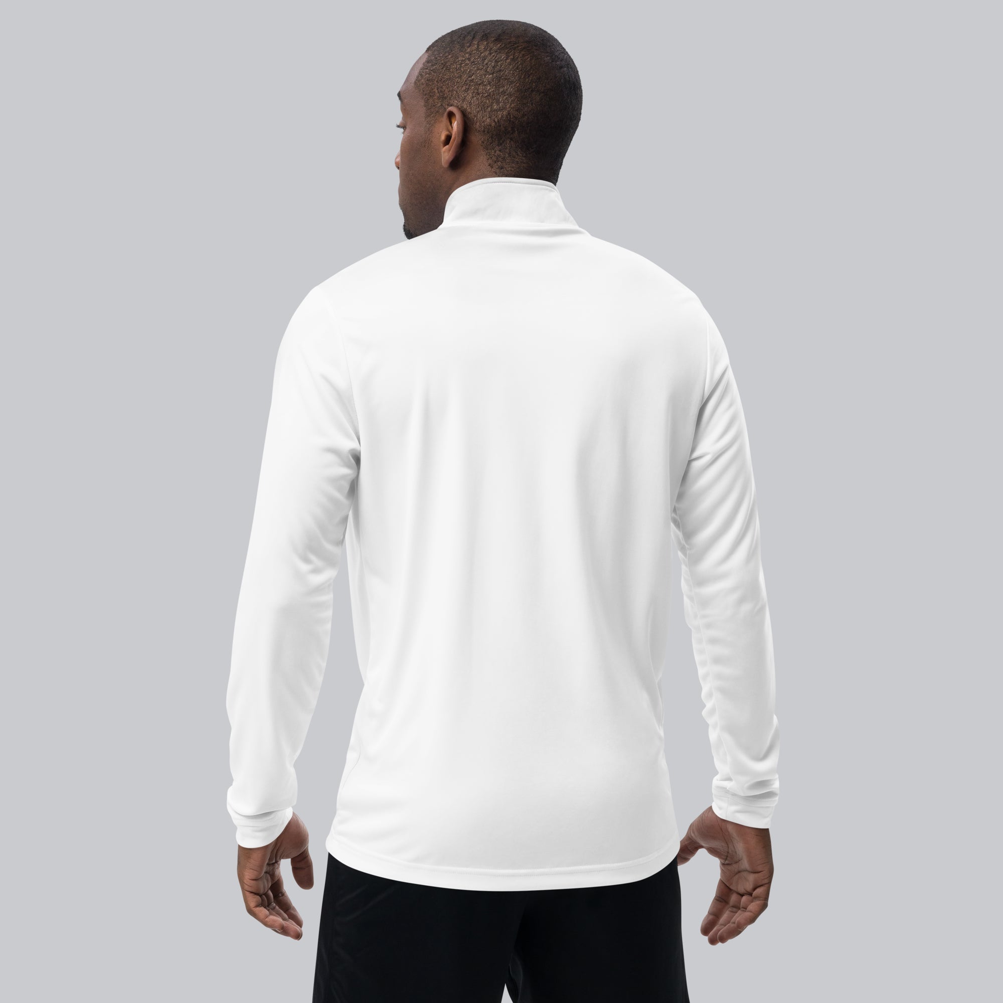 Adidas Zip Sweather White with custom Music Code of your favorite song