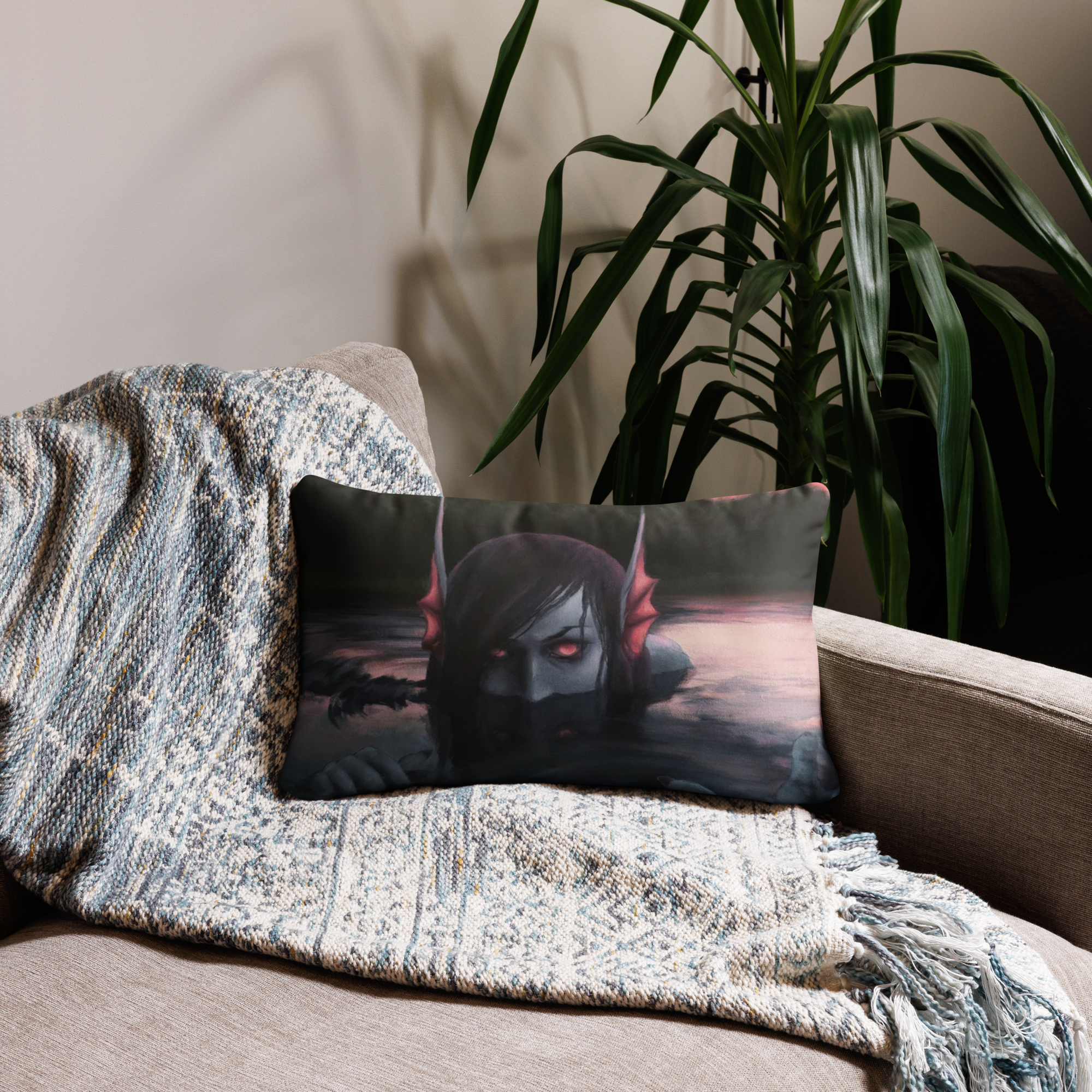 Evil Mermaid Pillow
