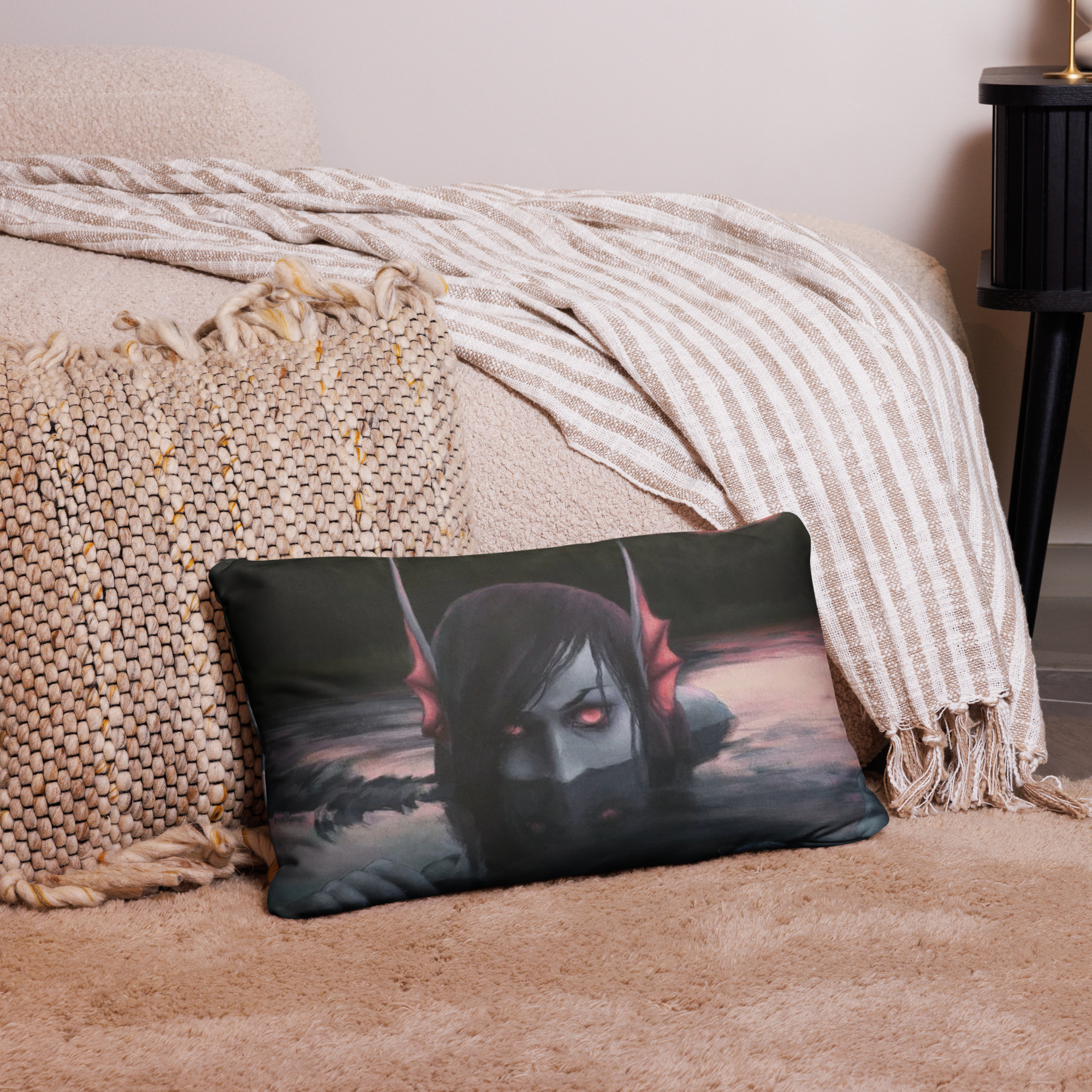 Evil Mermaid Pillow