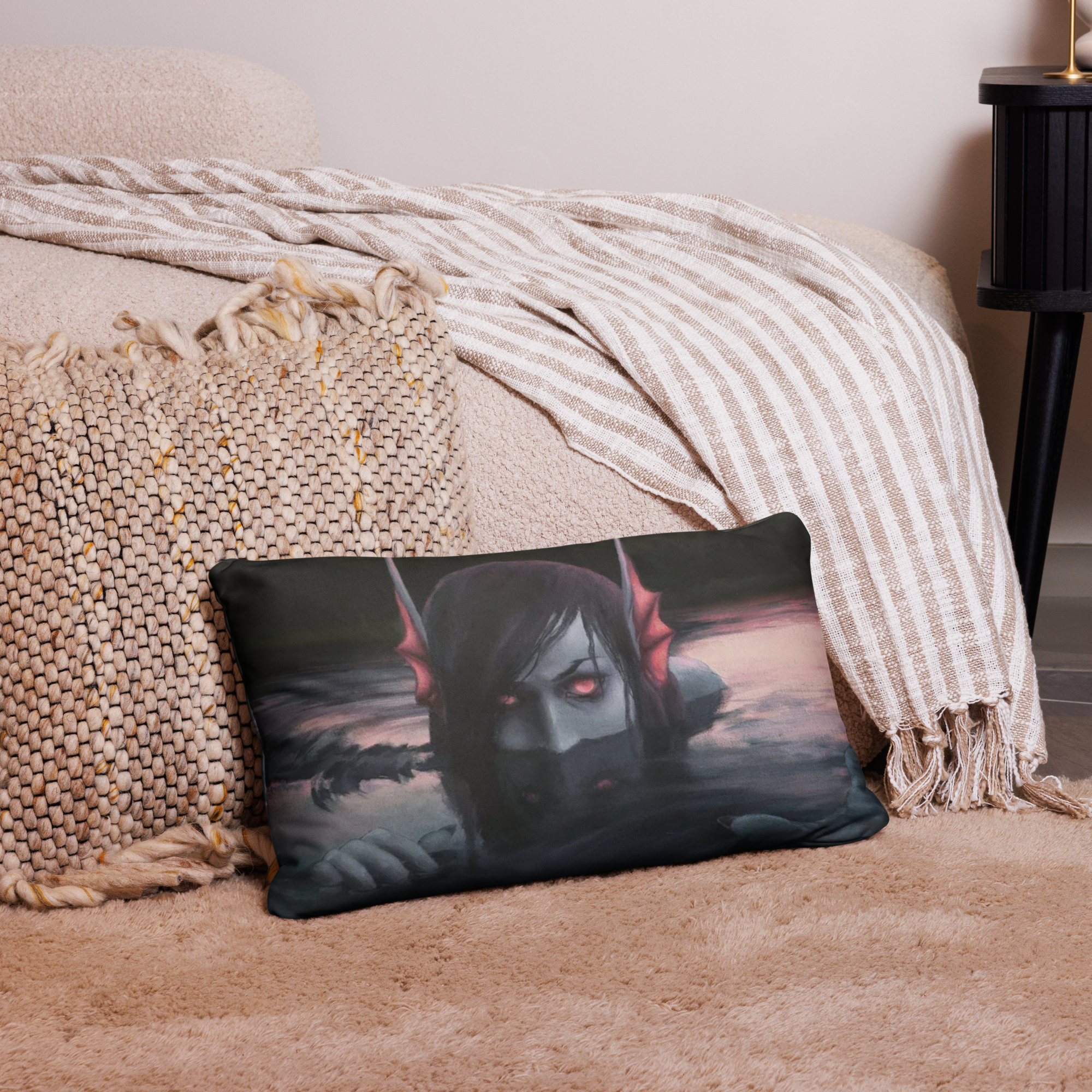 Evil Mermaid Pillow