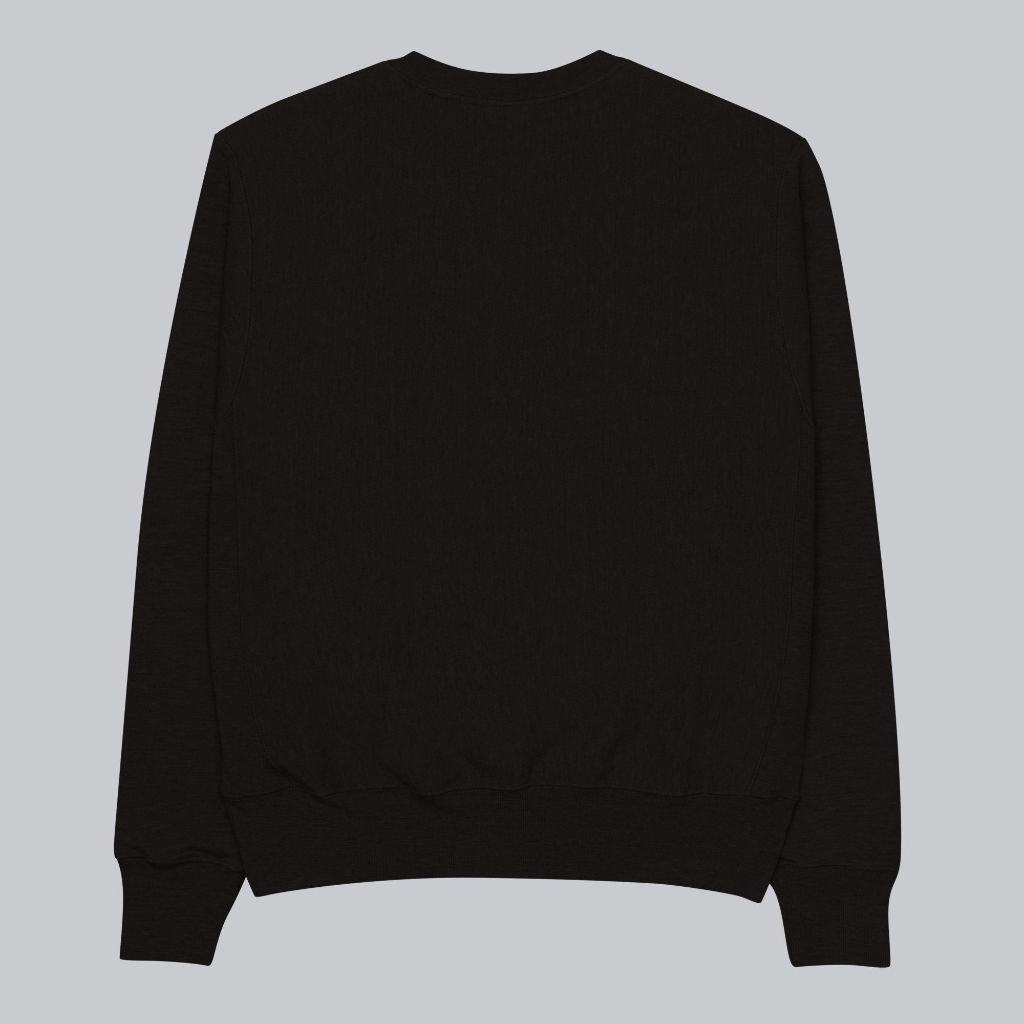Champion Sweatshirt Black with Custom Music Code of your favorite song