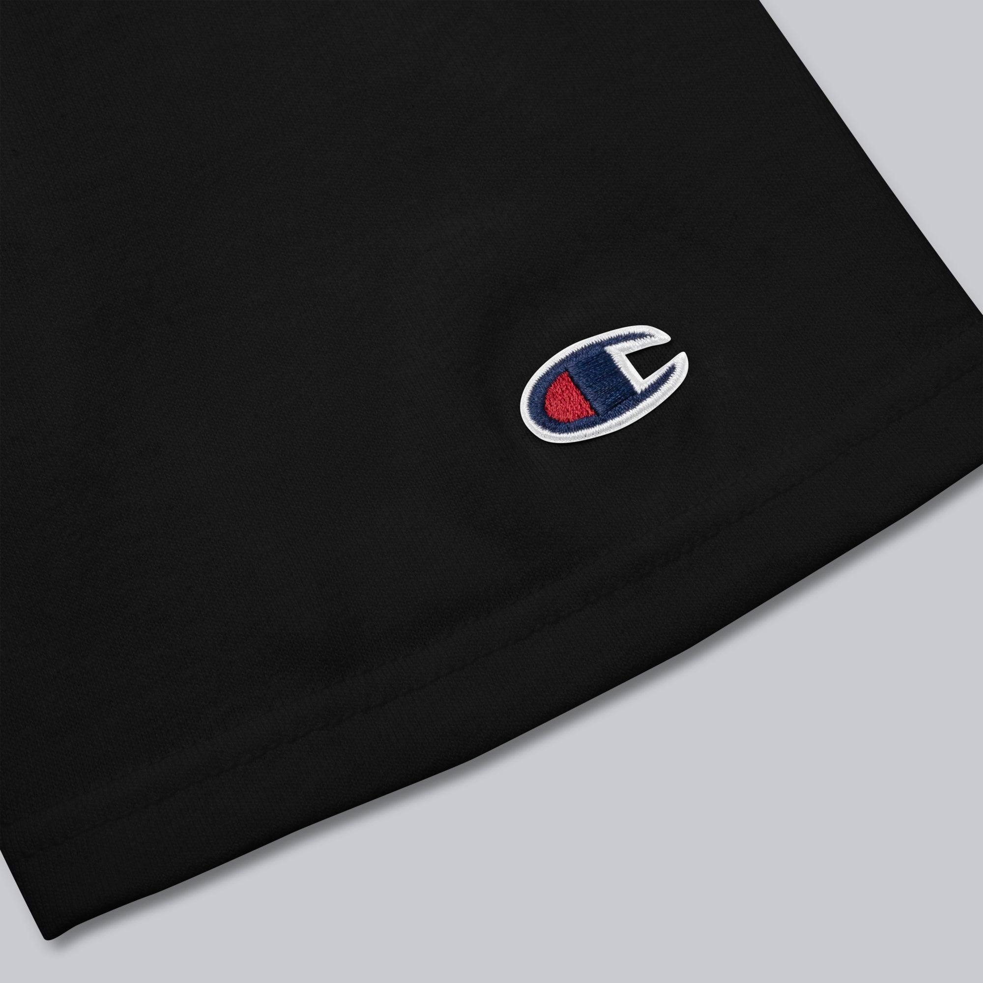 Champion Tshirt Black with Custom Music Code of your favorite song