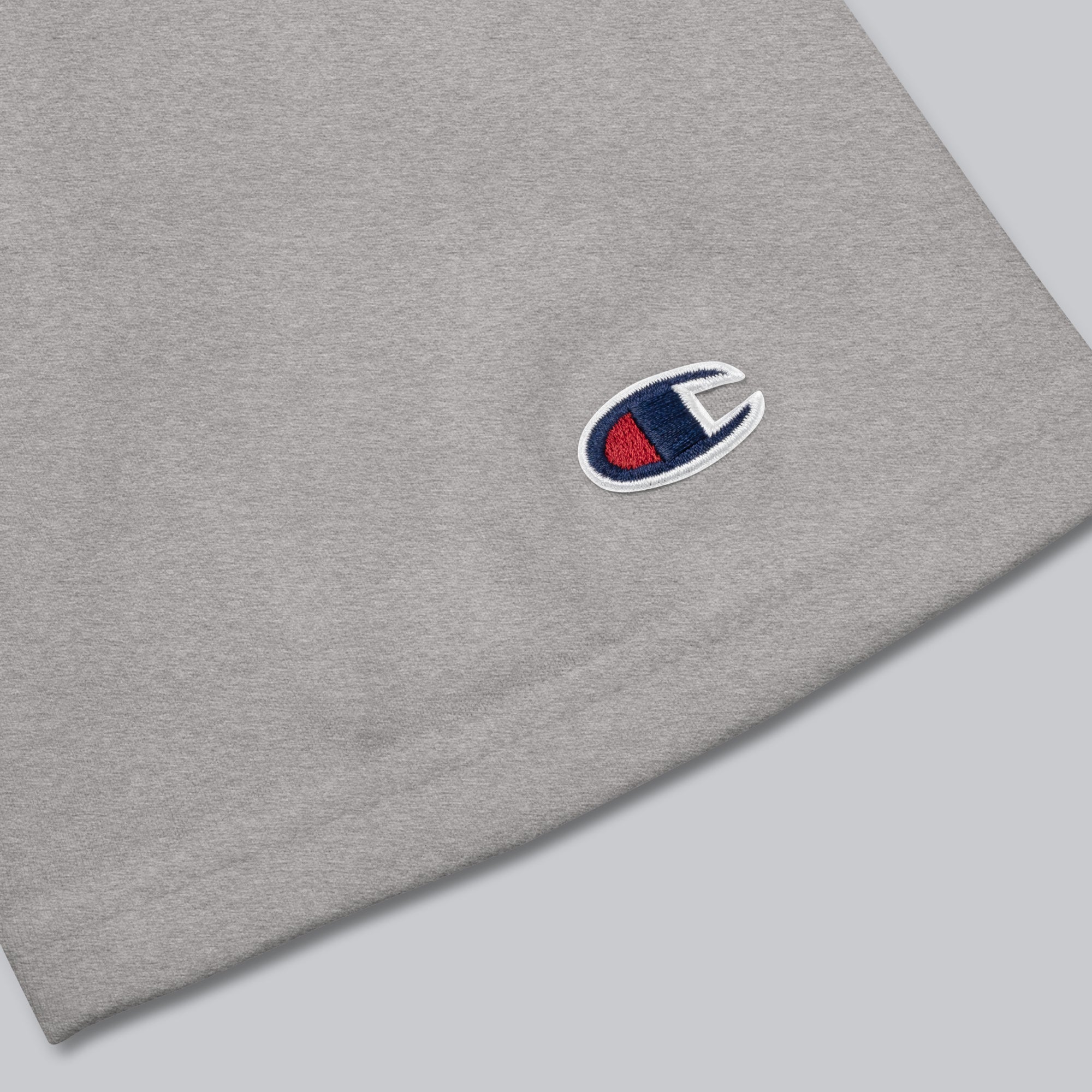 Champion Tshirt Grey with Custom Music Code of your favorite song