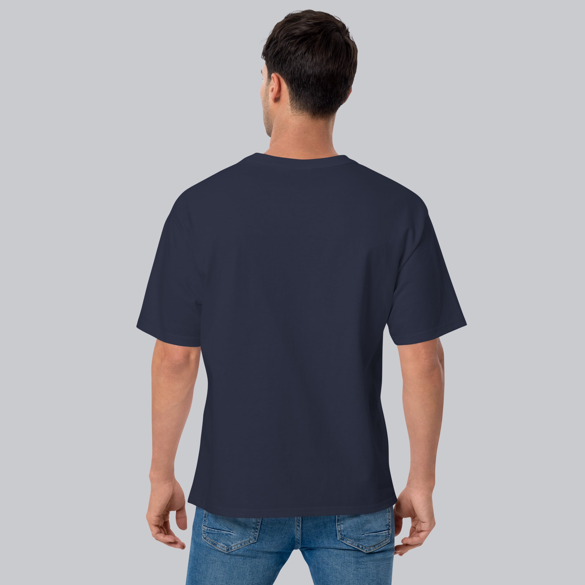 Champion Tshirt Navy with Custom Music Code of your favorite song
