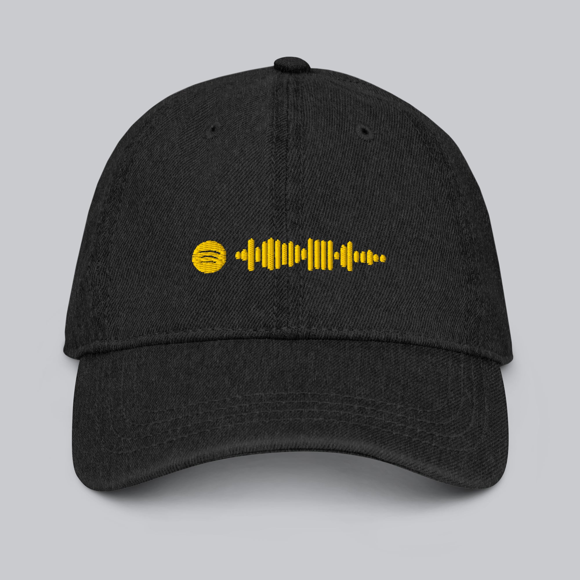 Music Code Custom Denim Hat Black
