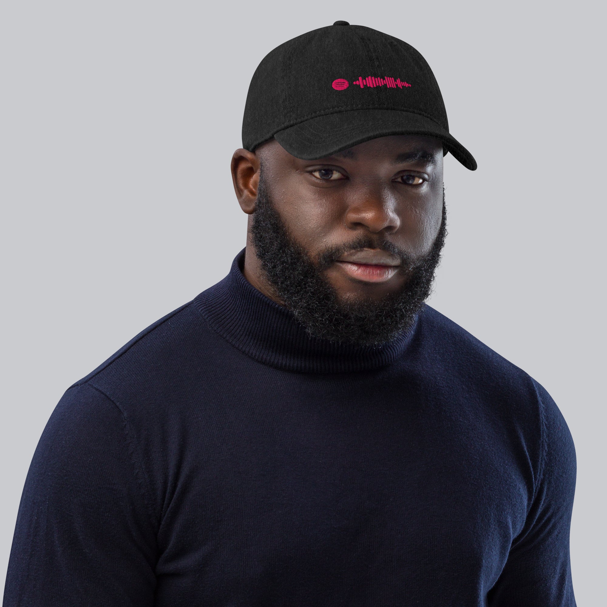 Music Code Custom Denim Hat Black