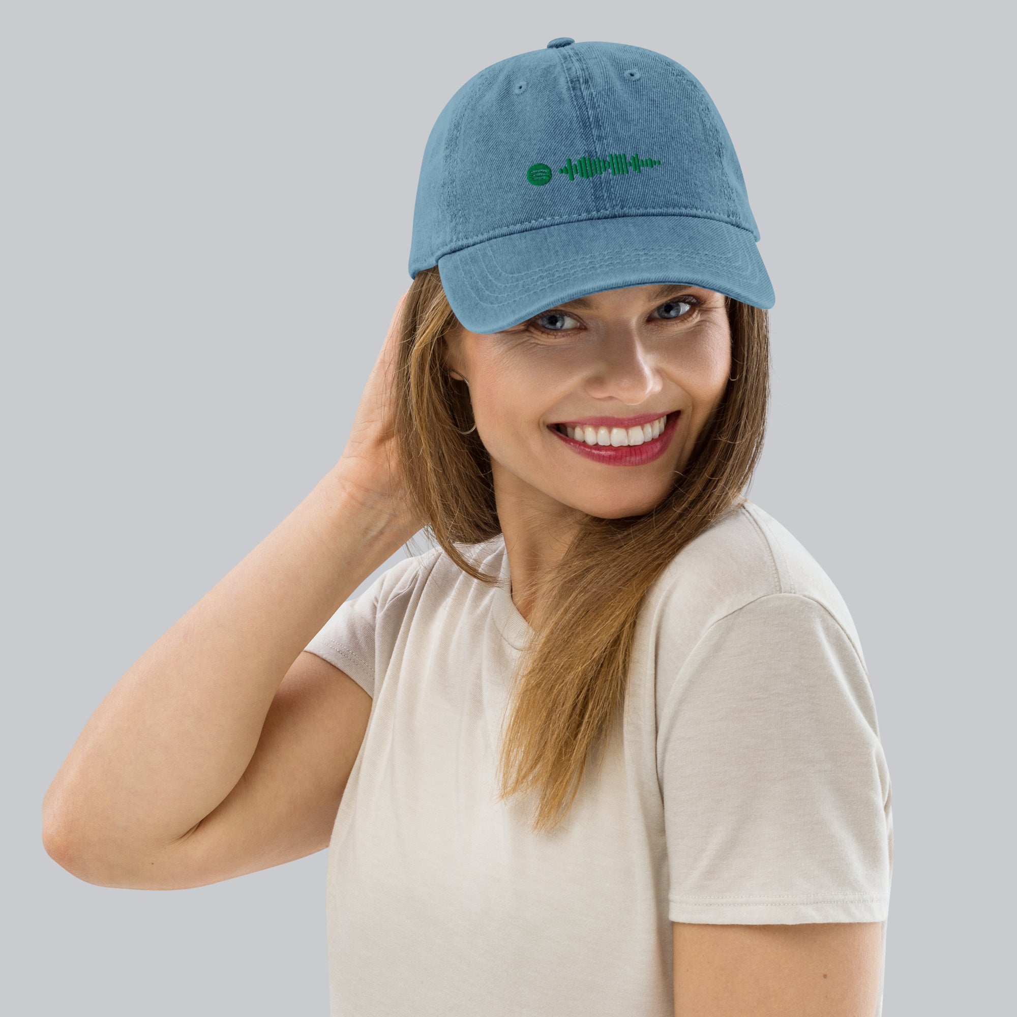 Music Code Custom Denim Hat Black