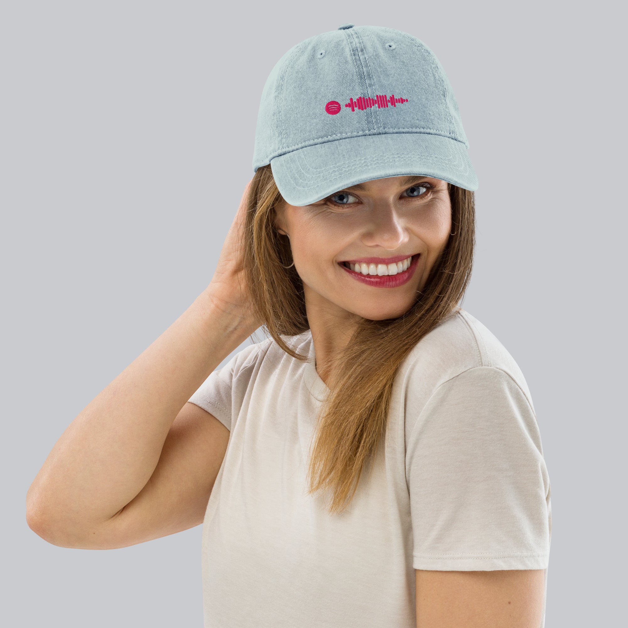 Music Code Custom Denim Hat Black