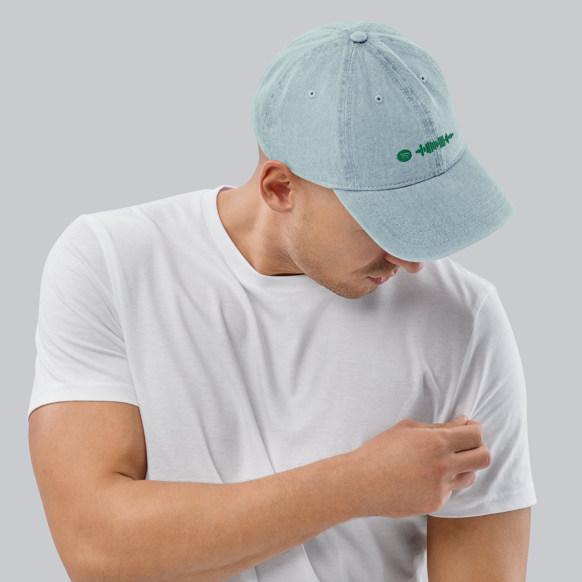 Music Code Custom Denim Hat Black