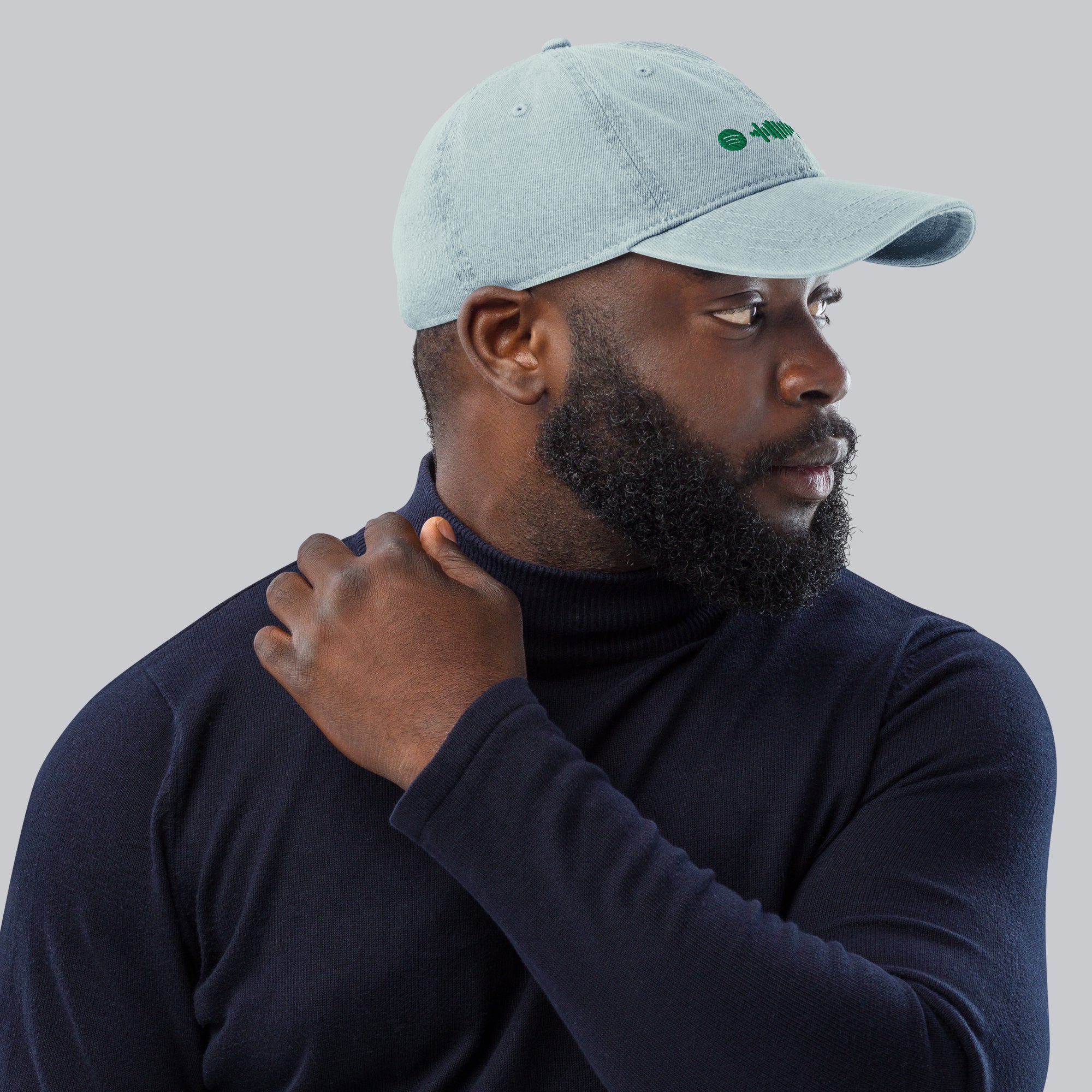 Music Code Custom Denim Hat Black