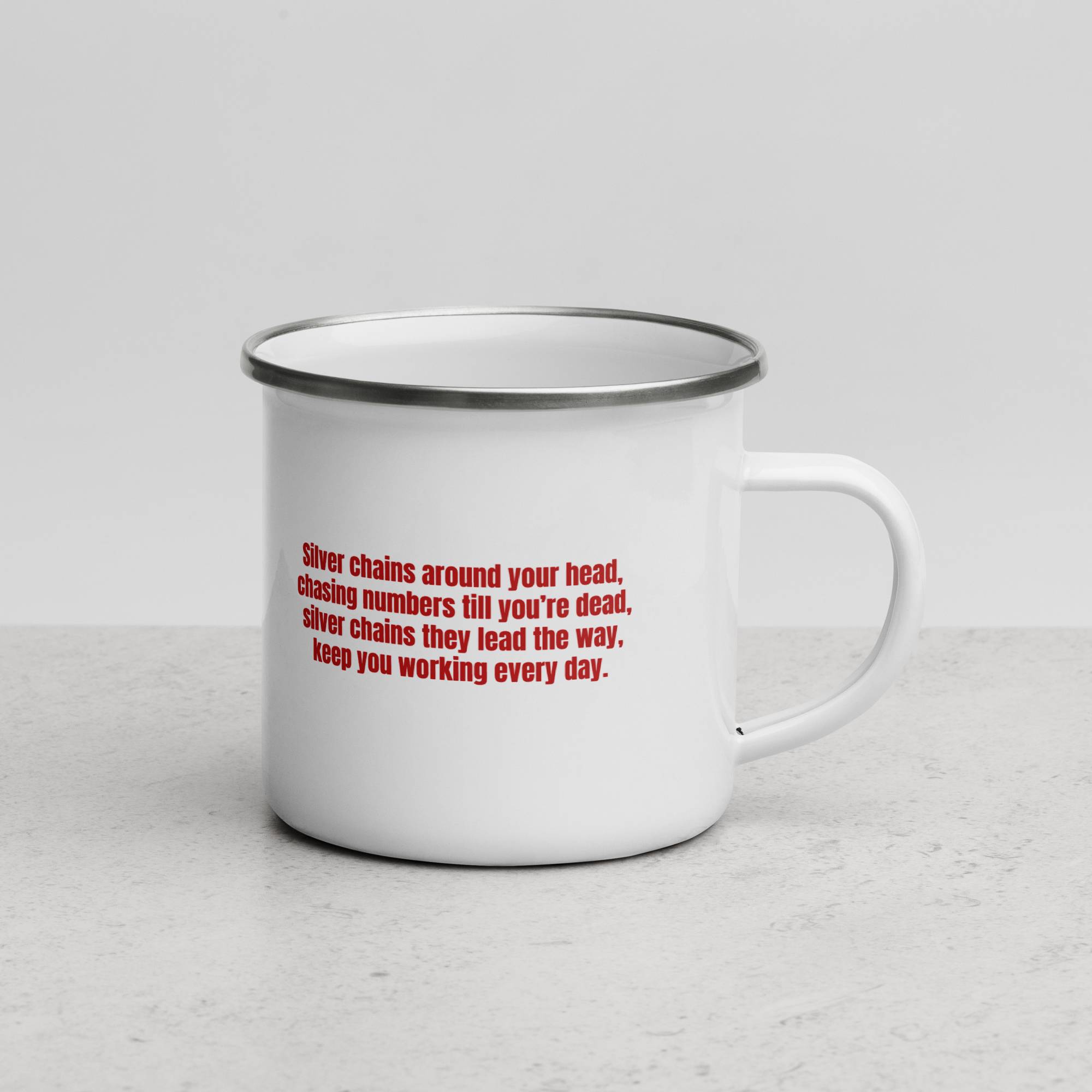 Enamel Mug with custom Music Code of your song