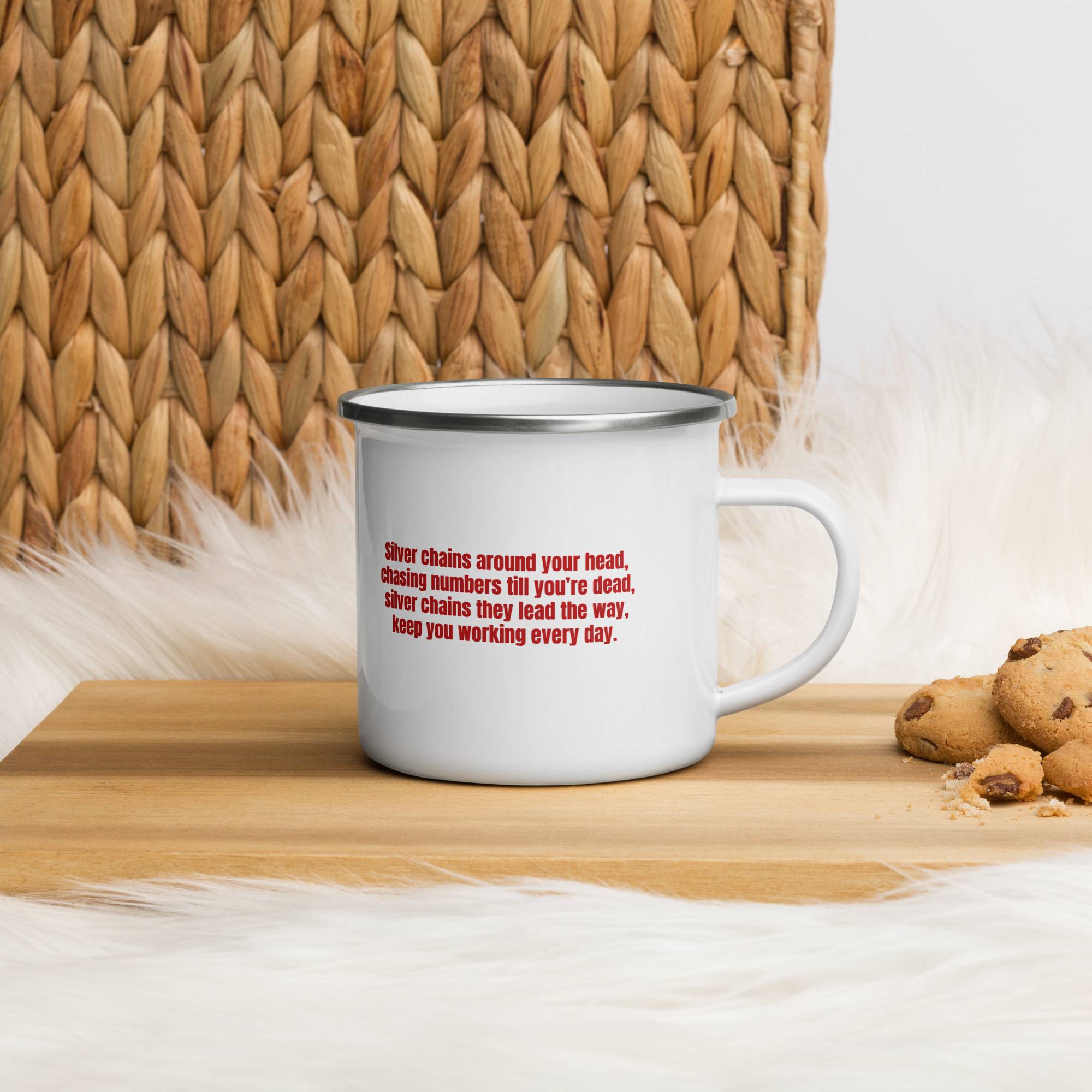 Enamel Mug with custom Music Code of your song