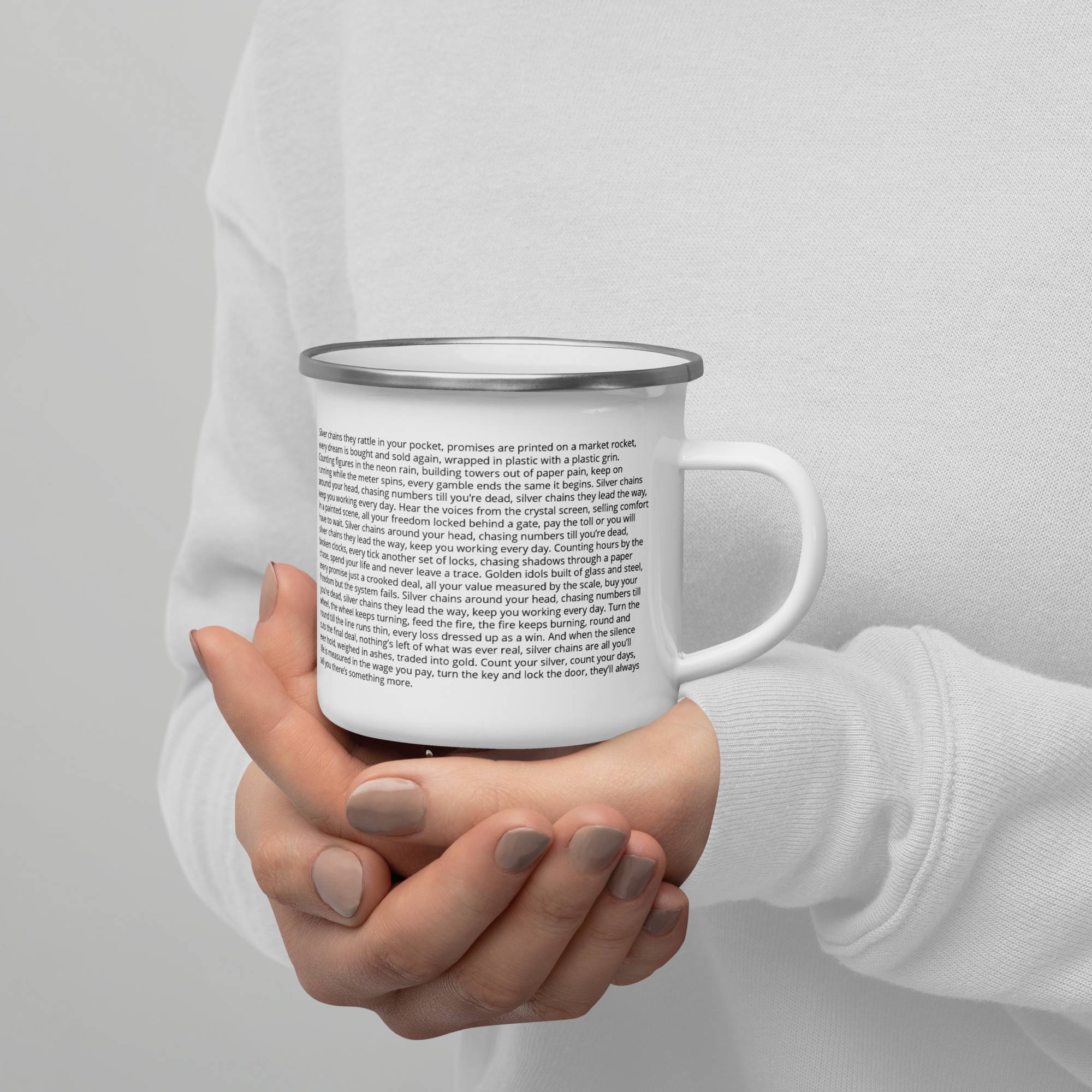 Enamel Mug with custom Music Code of your song