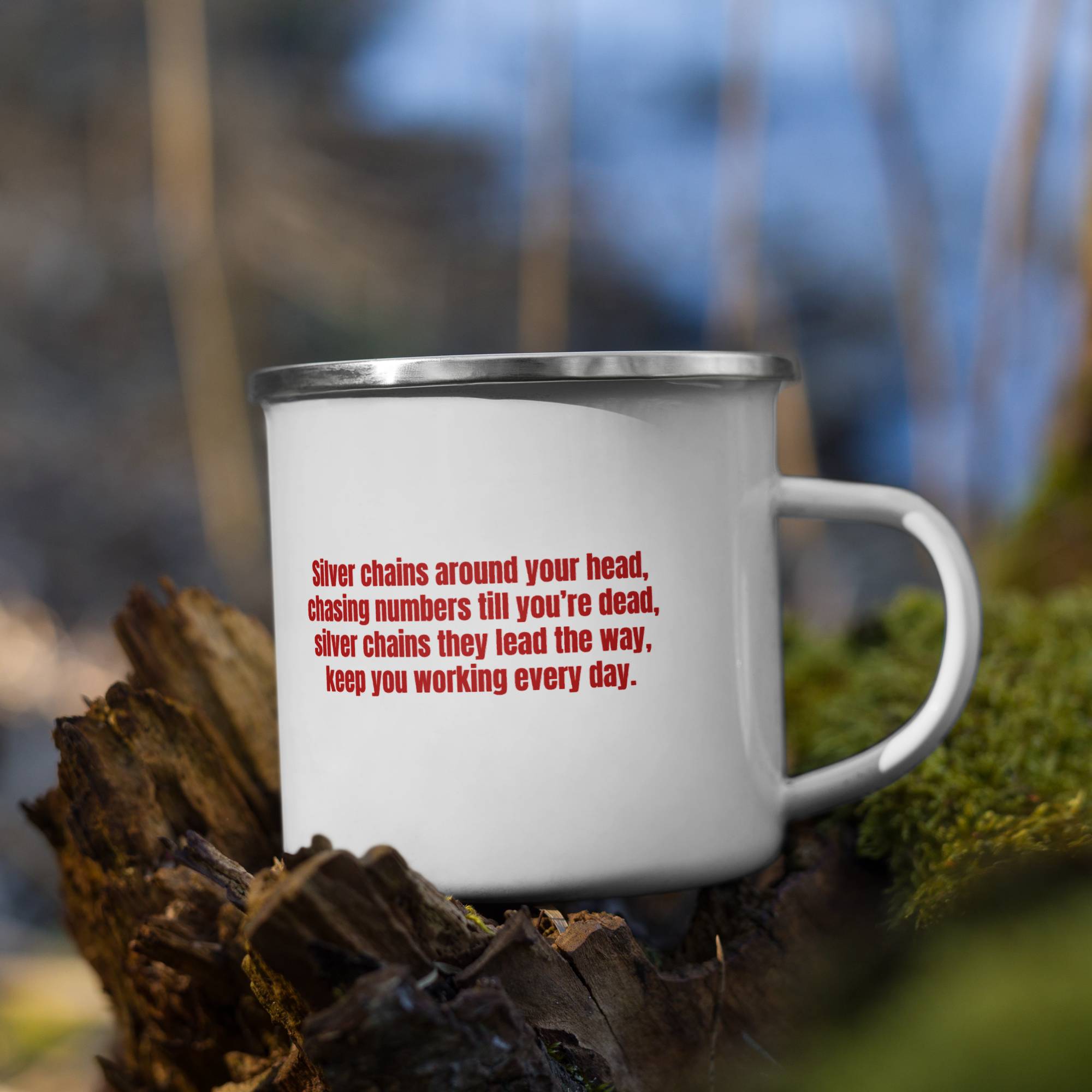 Enamel Mug with custom Music Code of your song