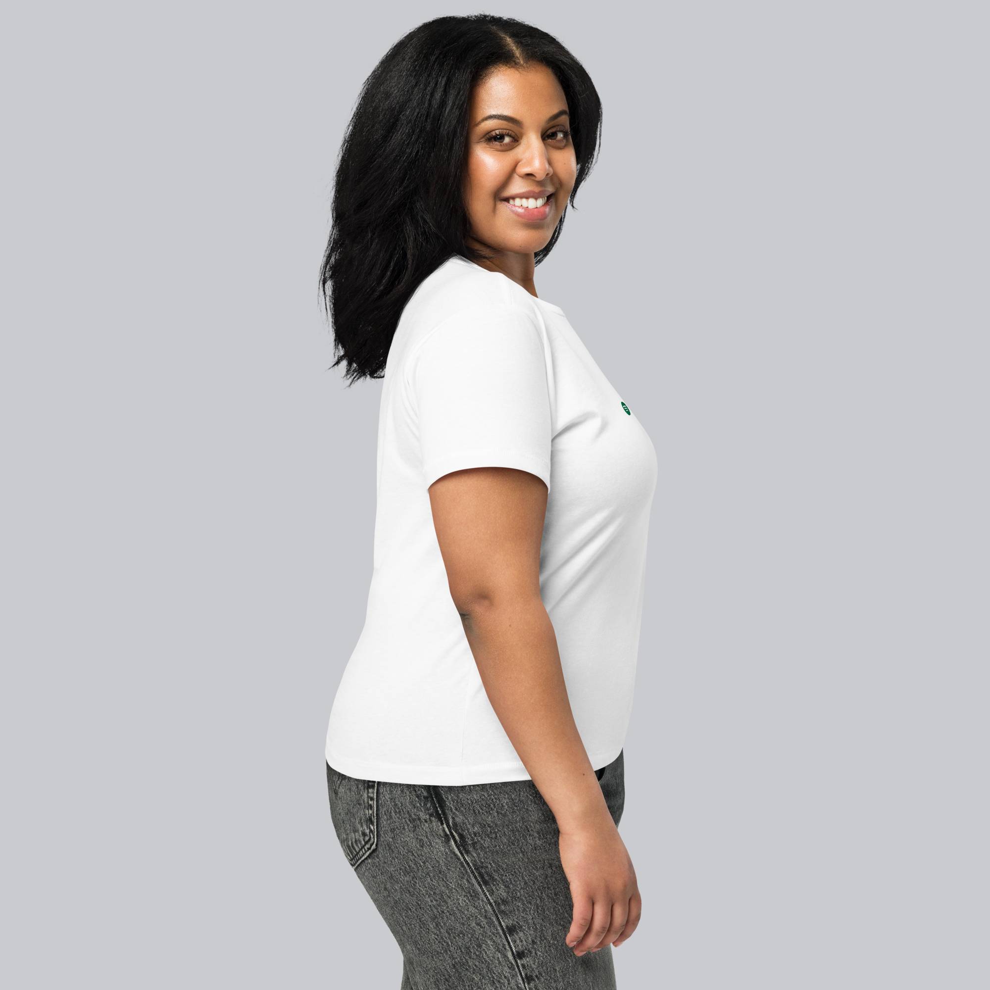 White Short Women tshirt with custom Music Code