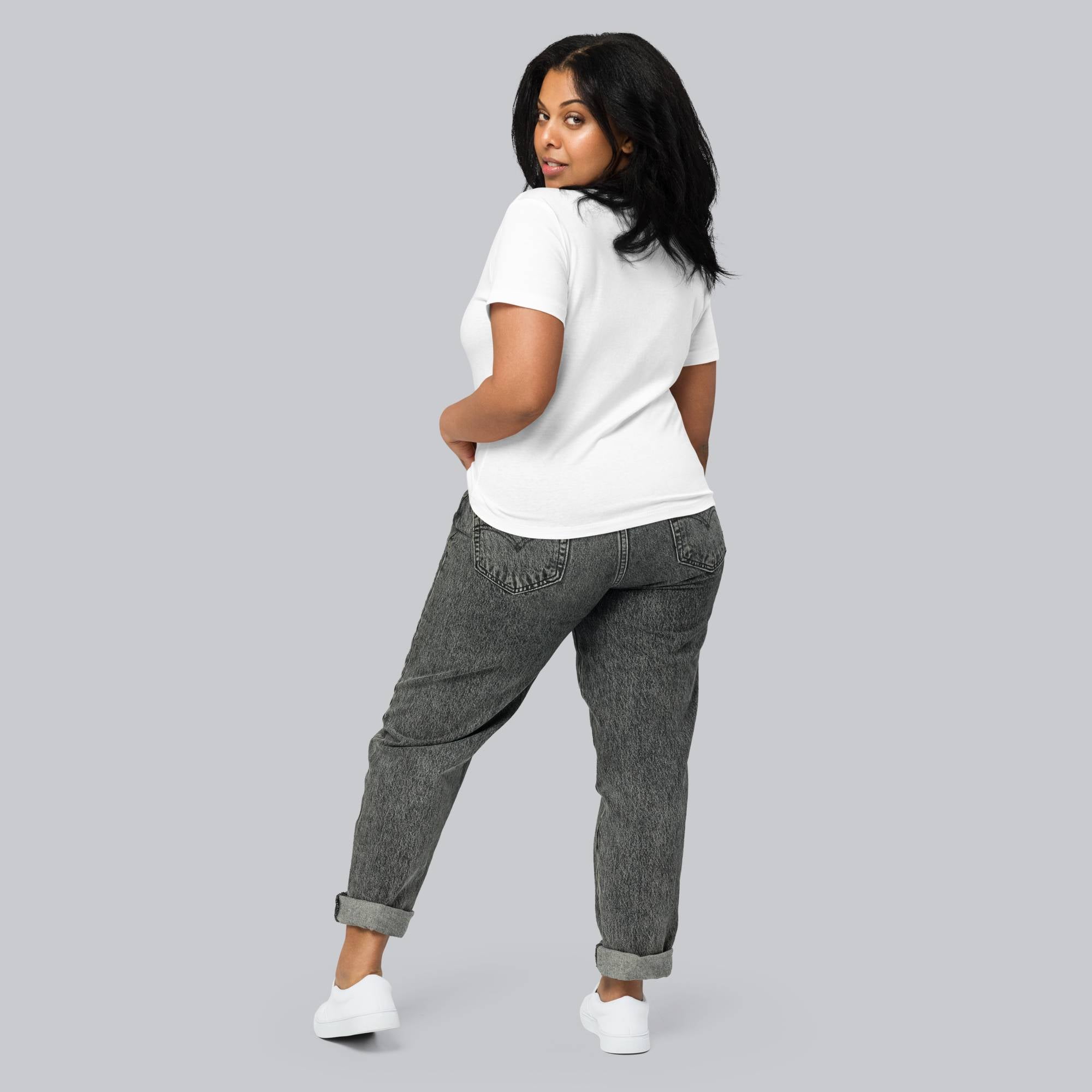 White Short Women tshirt with custom Music Code