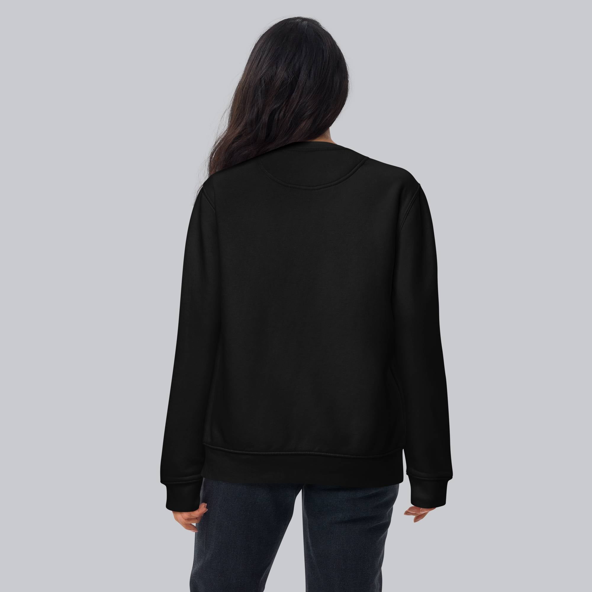 Black long-sleeve shirt with custom Music Code