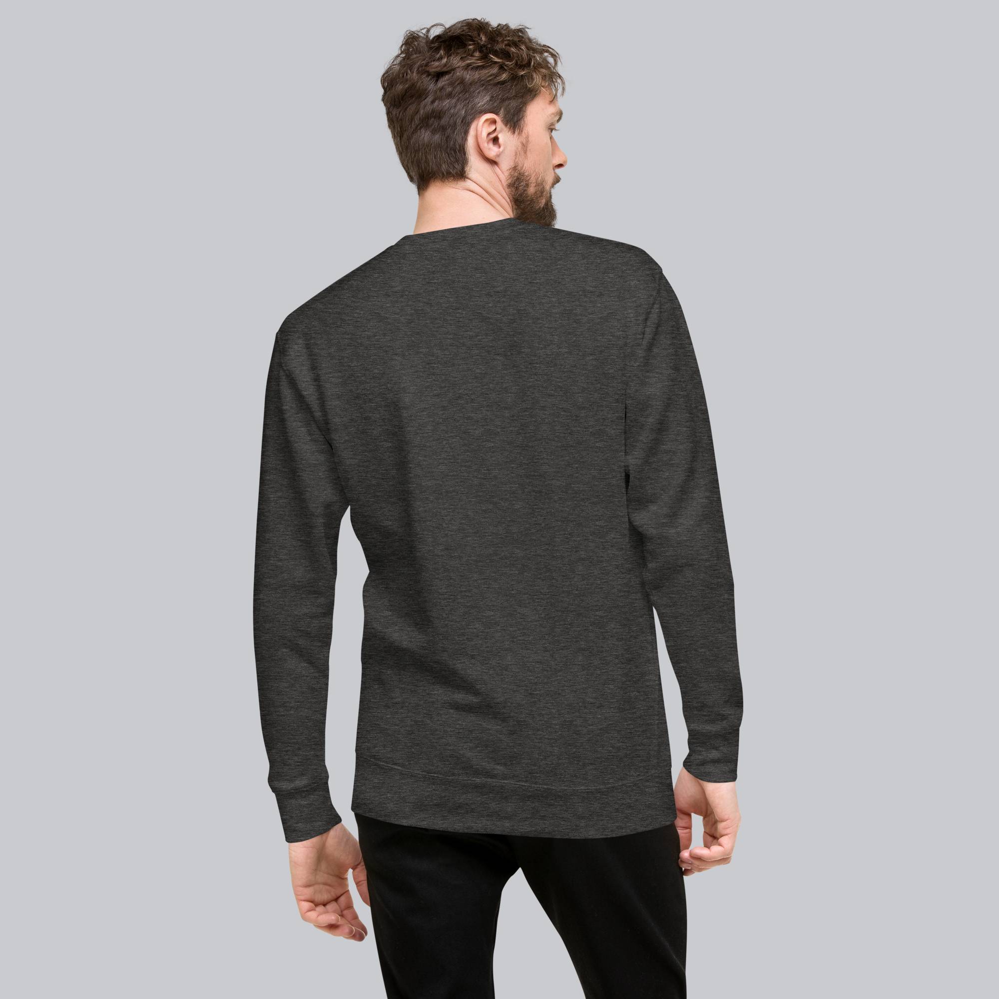 Dark Grey long-sleeve shirt with custom Music Code