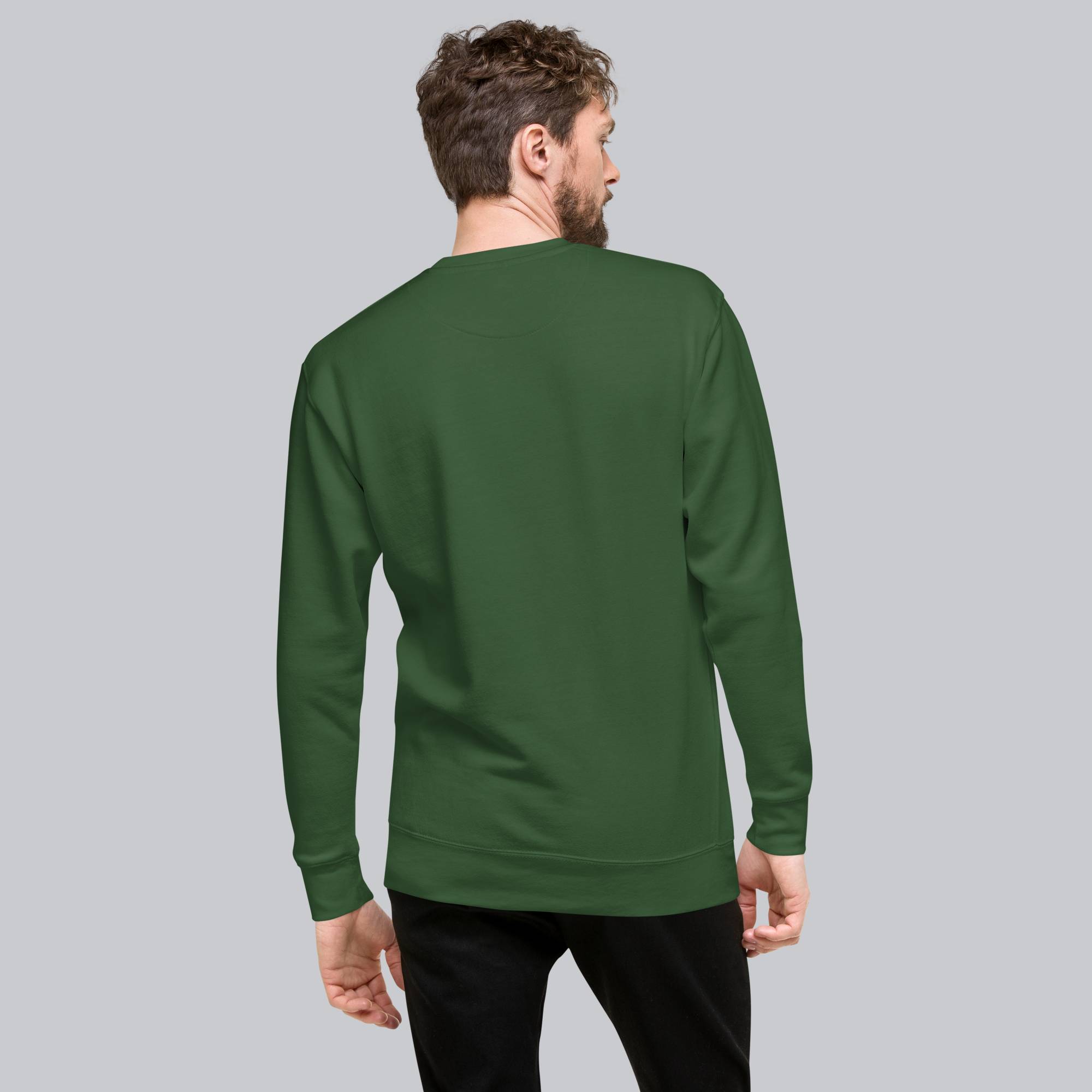 Green long-sleeve shirt with custom Music Code