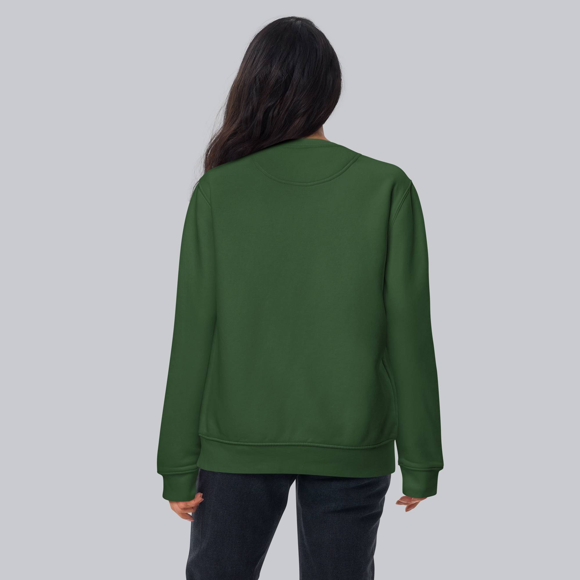 Green long-sleeve shirt with custom Music Code
