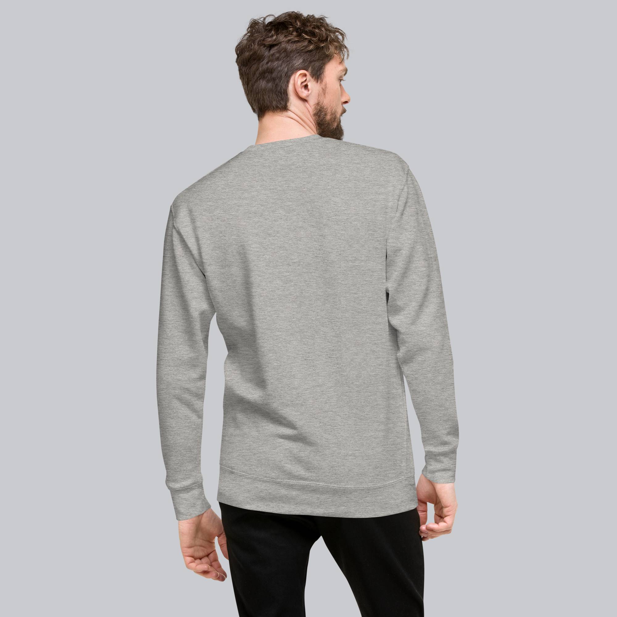 Grey long-sleeve shirt with custom Music Code