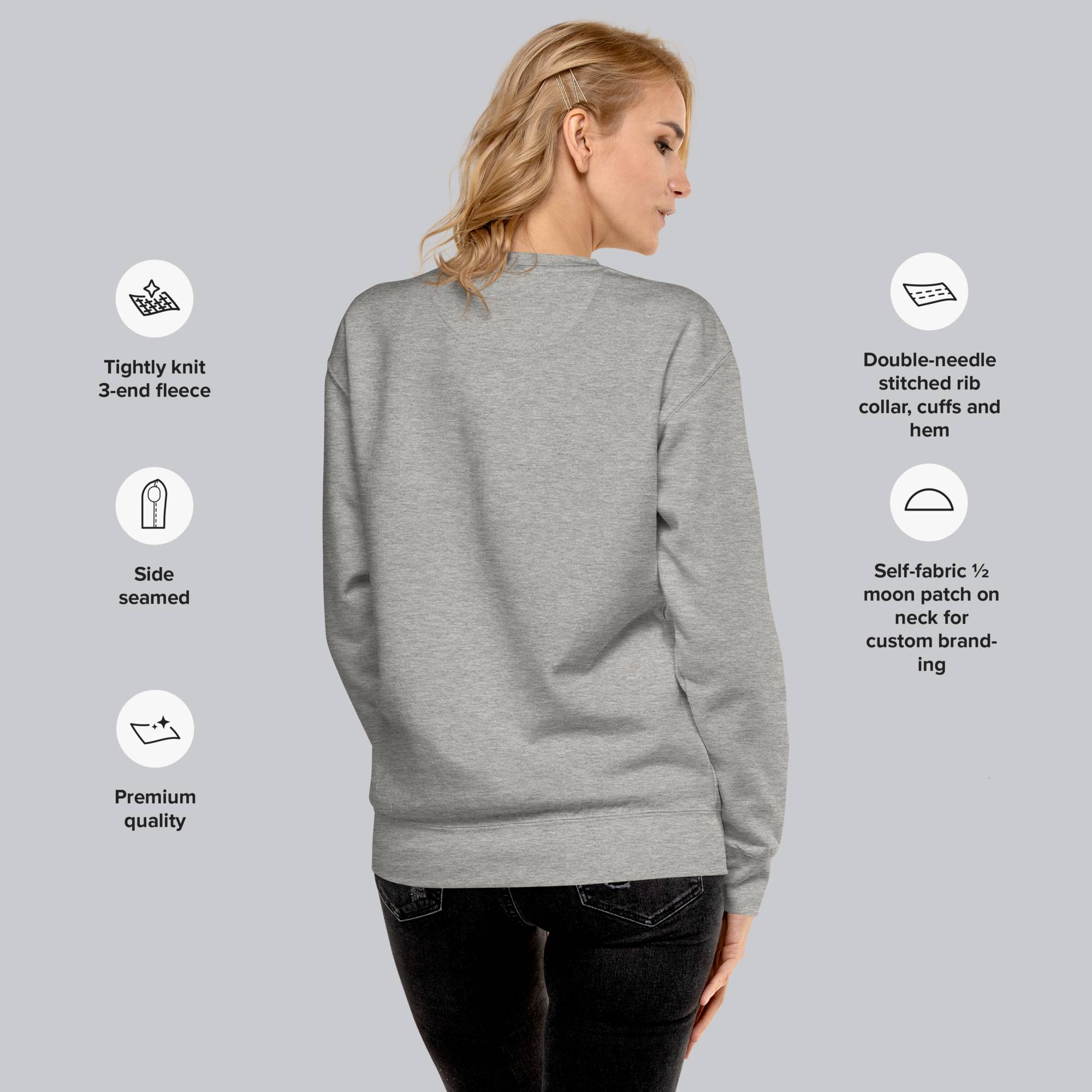 Grey long-sleeve shirt with custom Music Code