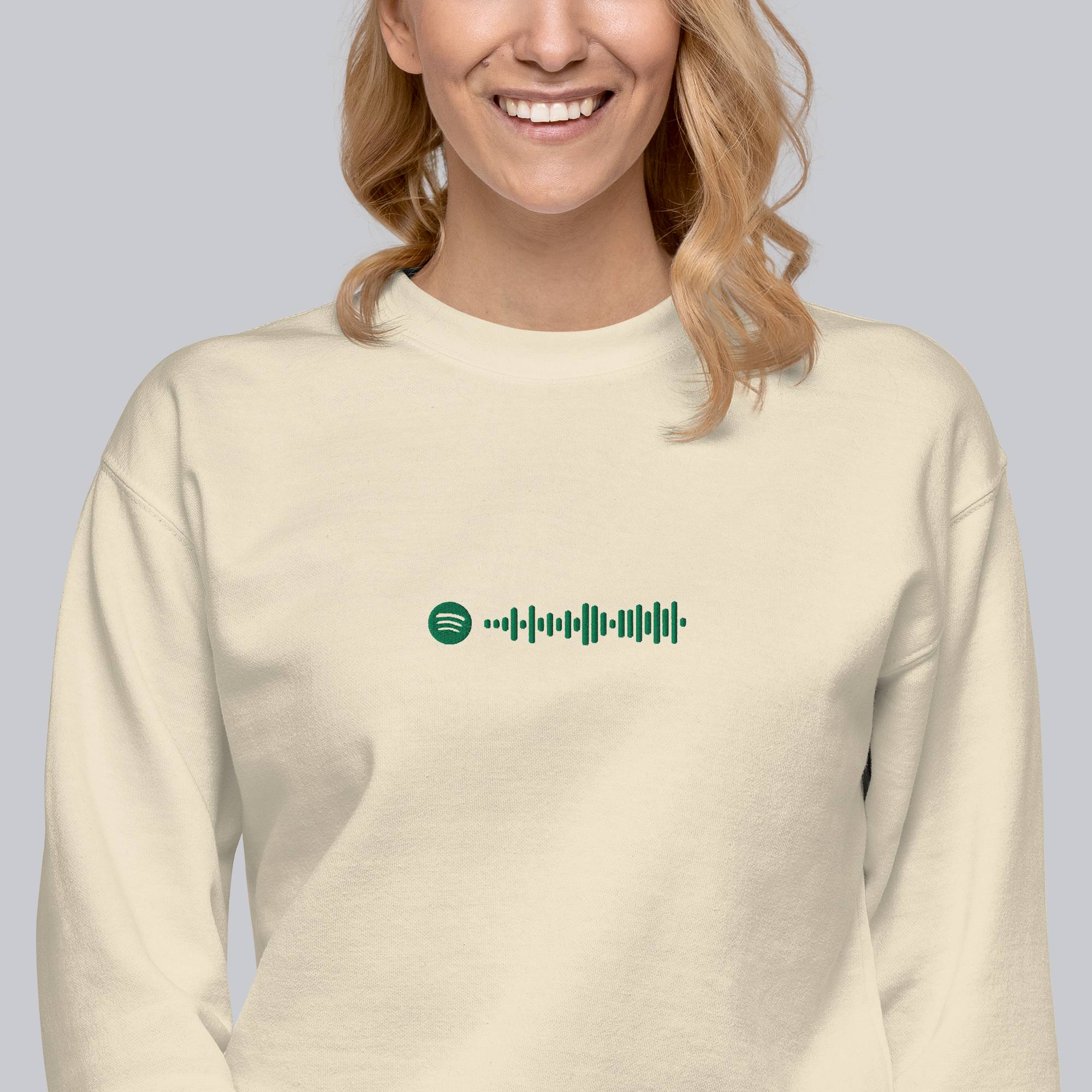 Light Yellow long-sleeve shirt with custom Music Code