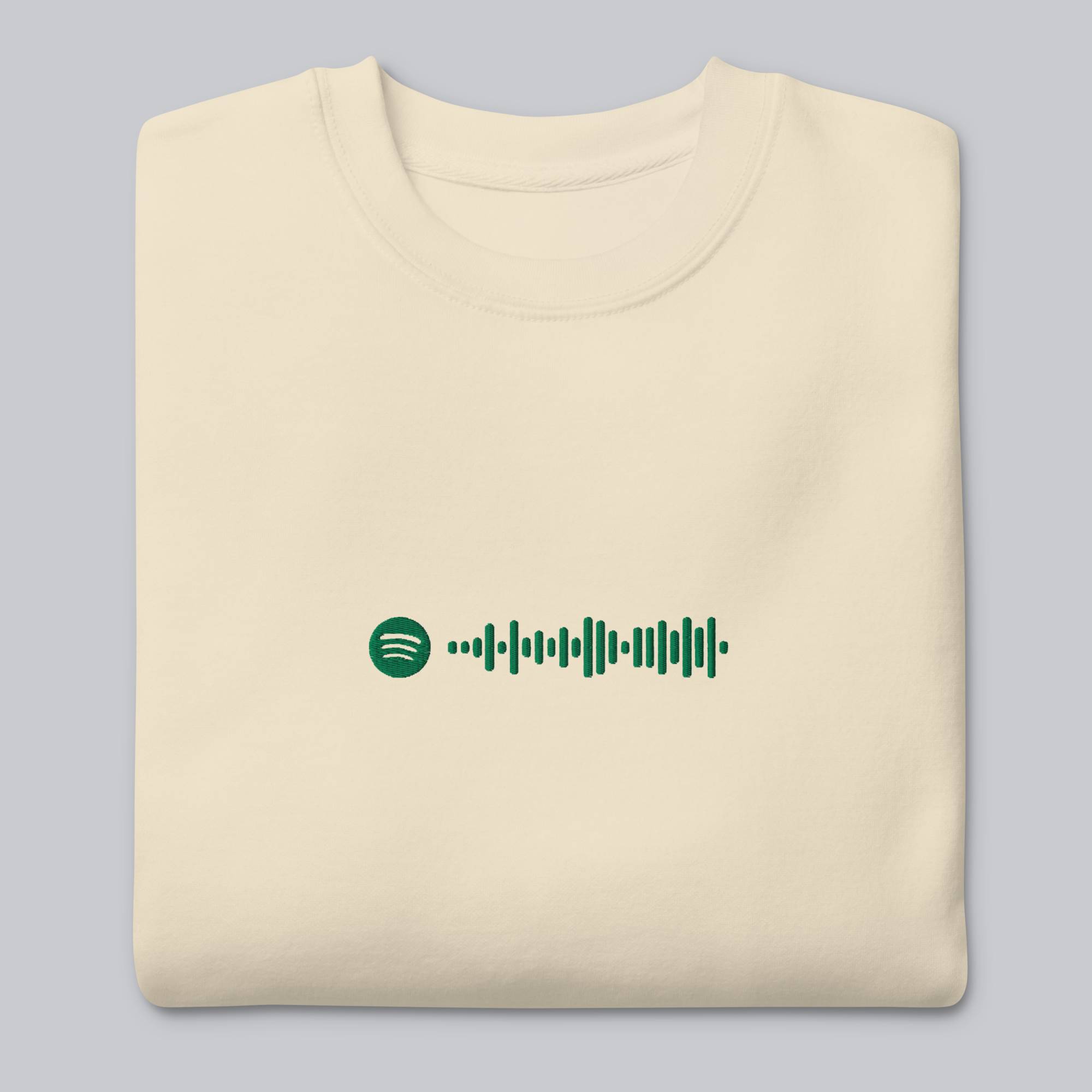 Light Yellow long-sleeve shirt with custom Music Code