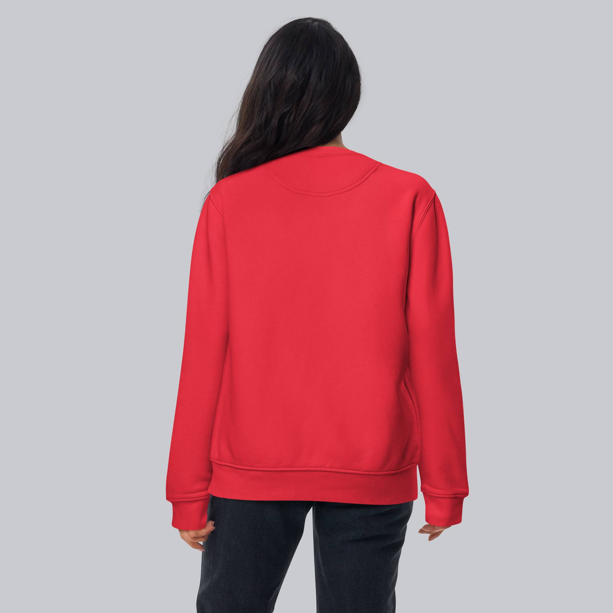 Red long-sleeve shirt with custom Music Code