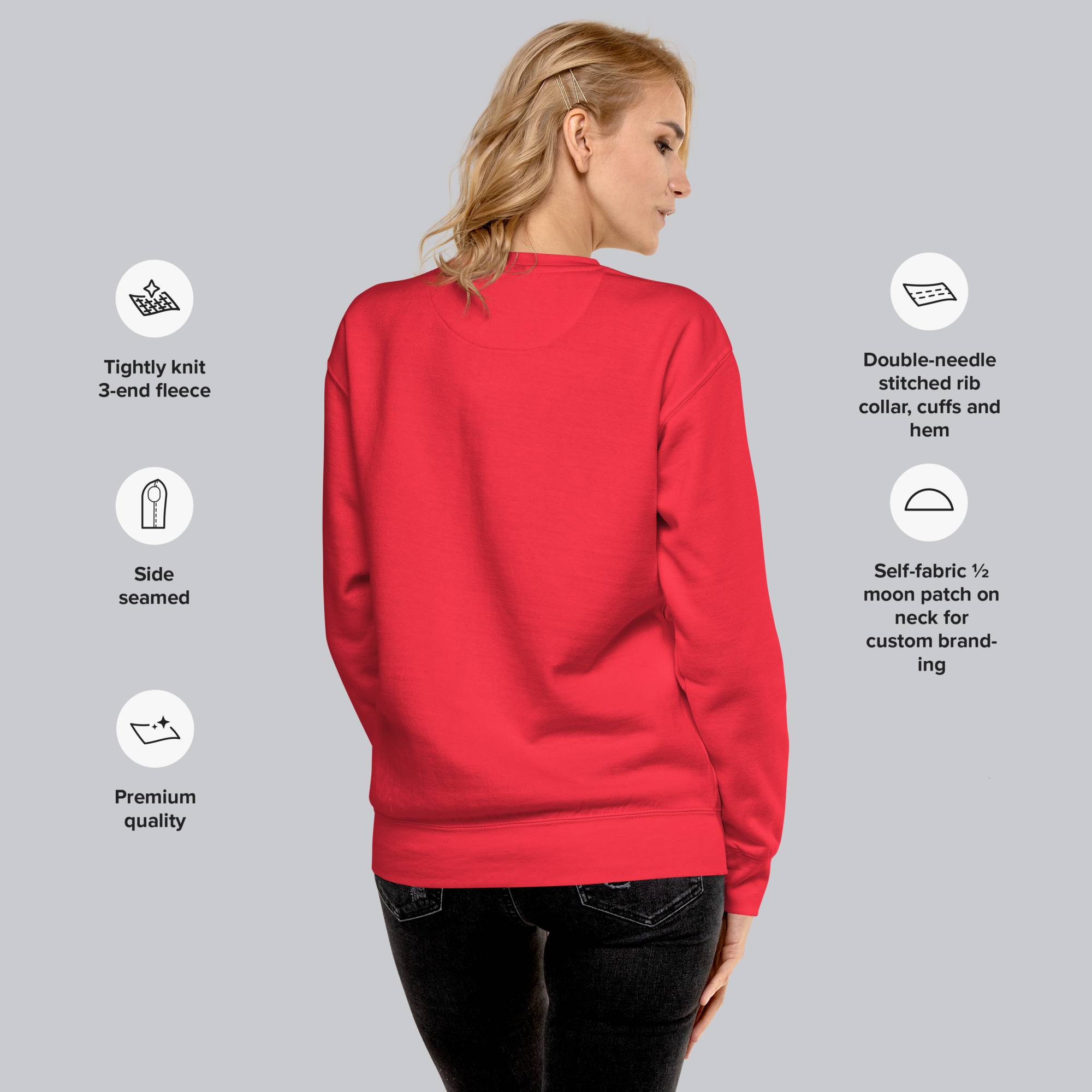 Red long-sleeve shirt with custom Music Code