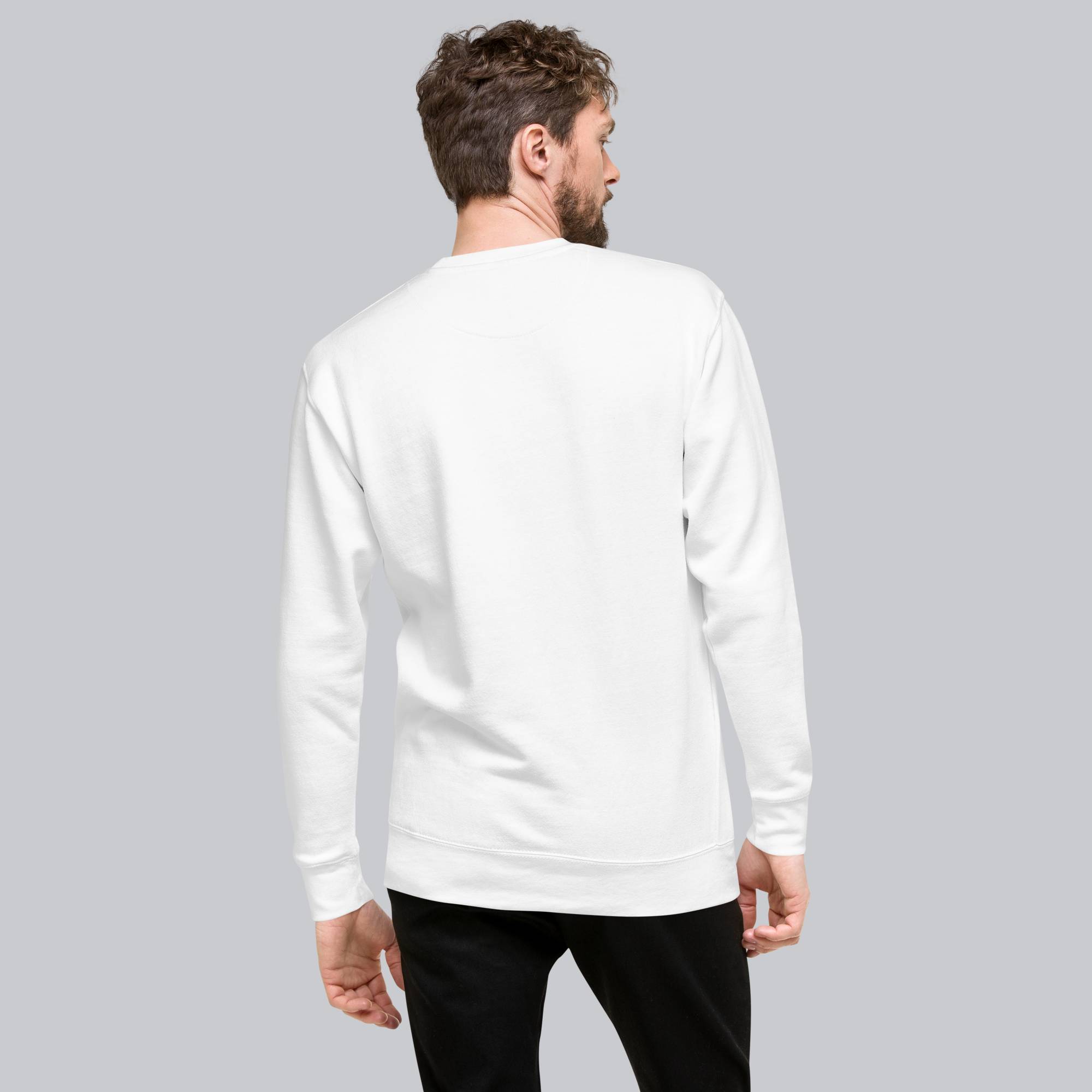 White long-sleeve shirt with custom Music Code
