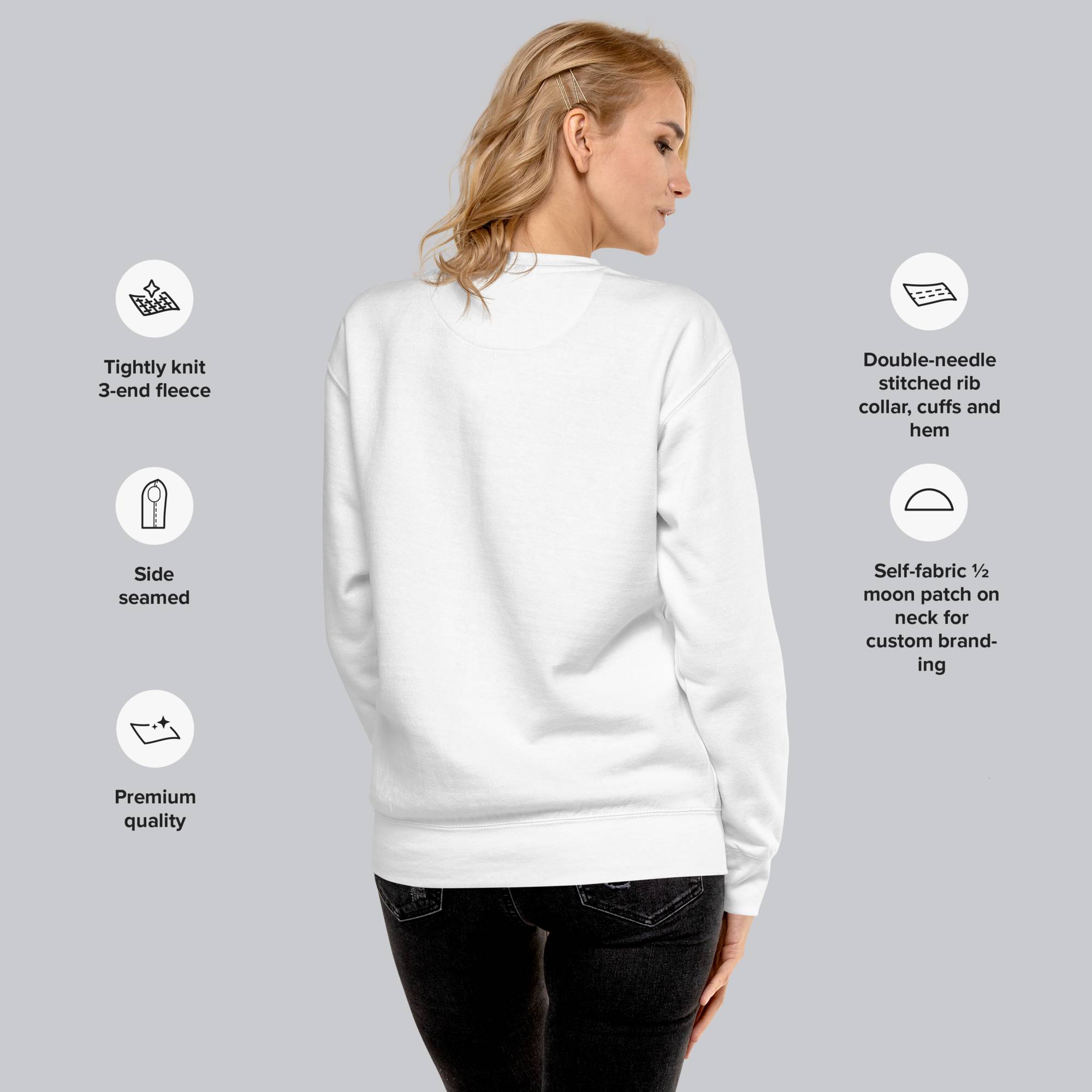 White long-sleeve shirt with custom Music Code
