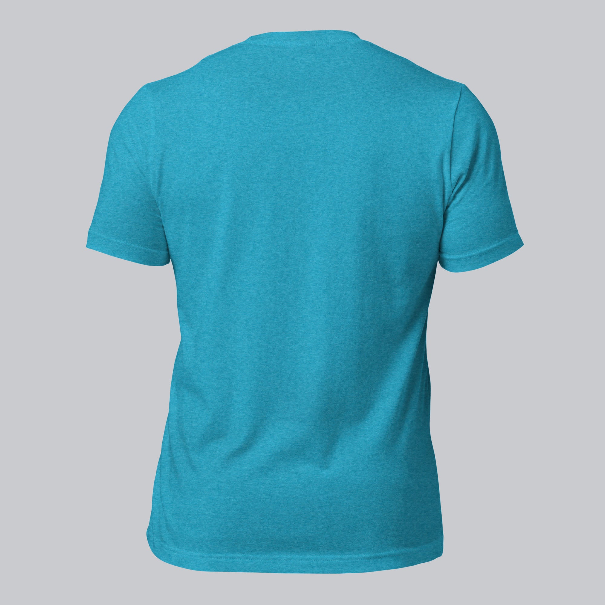 Aqua Tshirt with embroidered custom music code