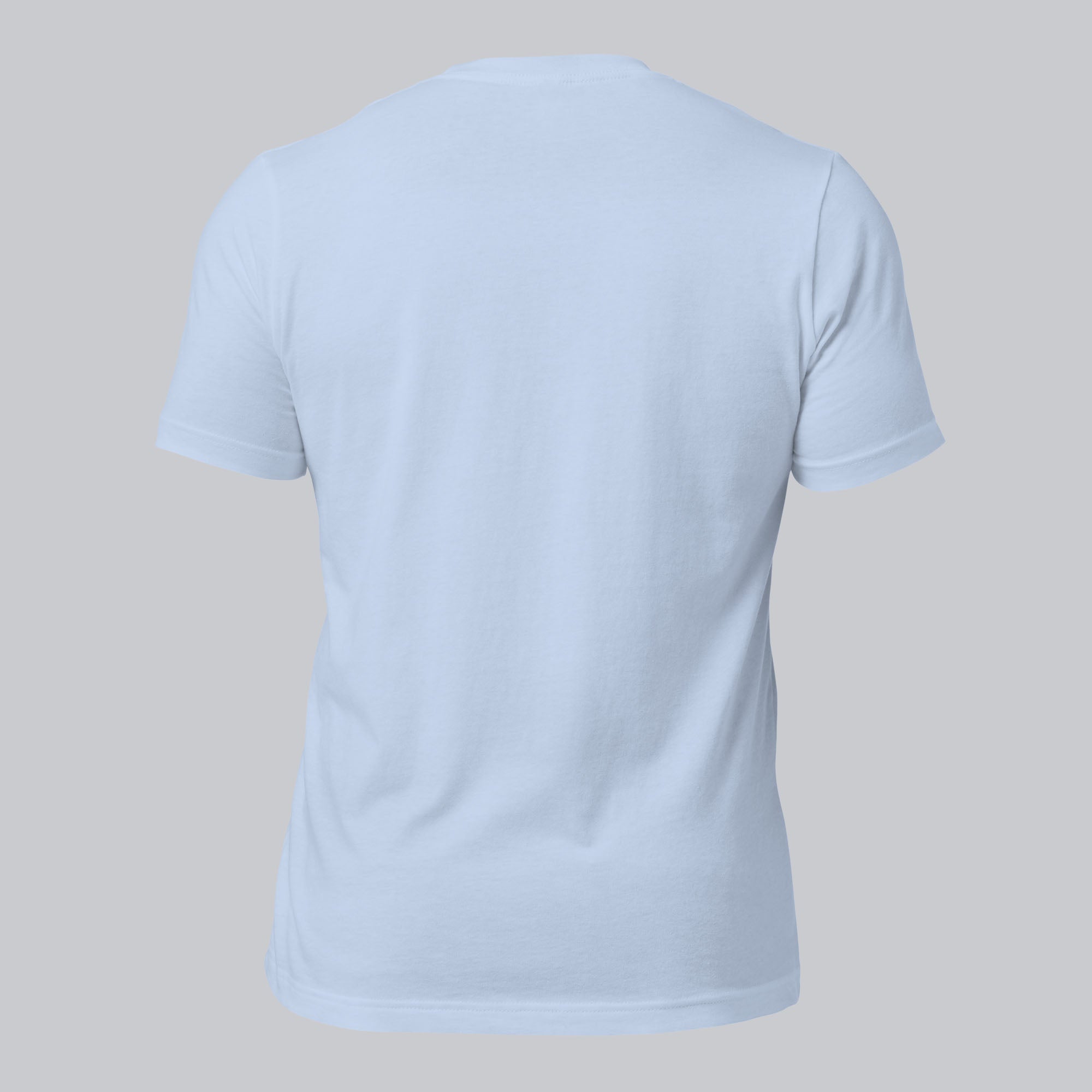 Baby blue unisex tshirt with custom music code