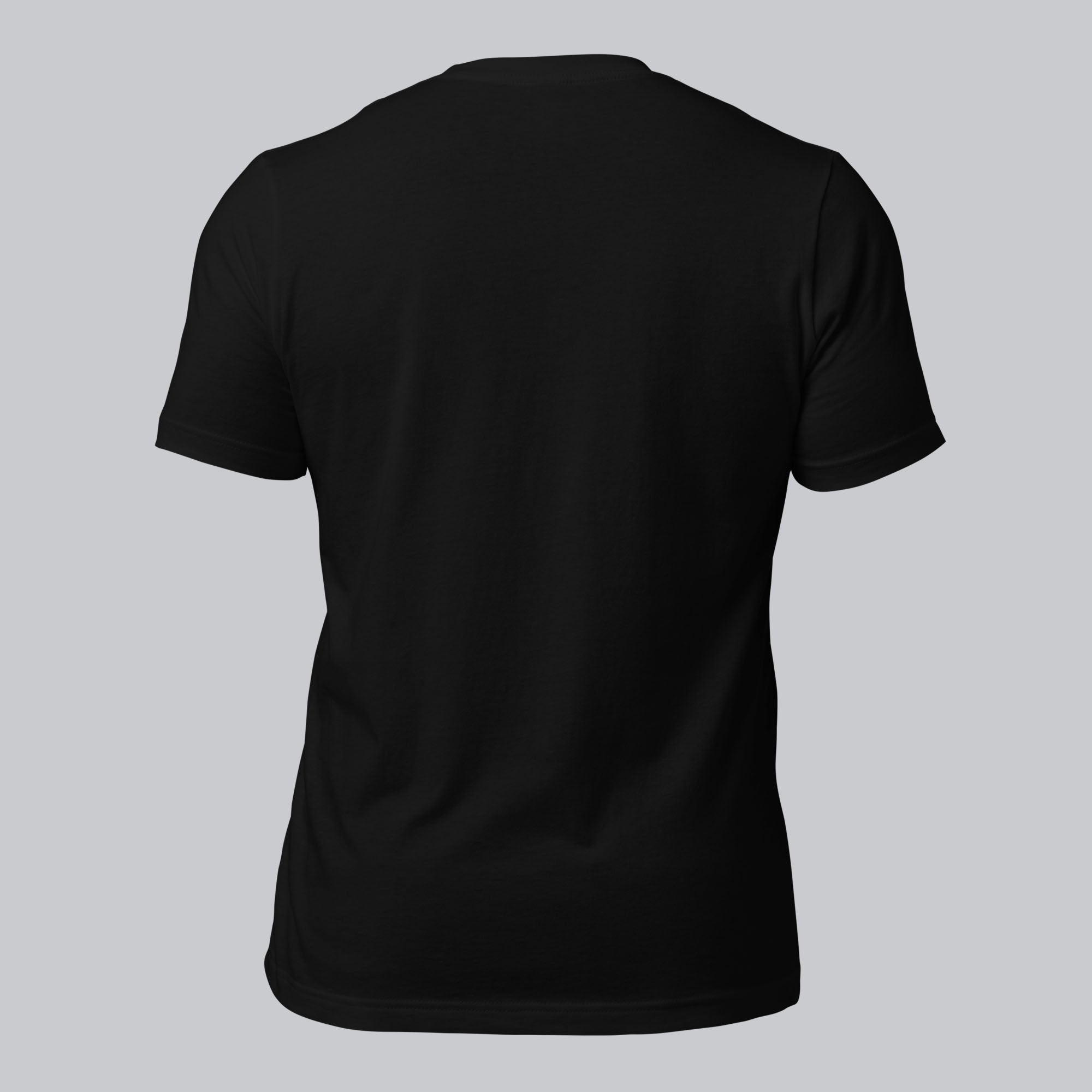 Black unisex tshirt with custom music code