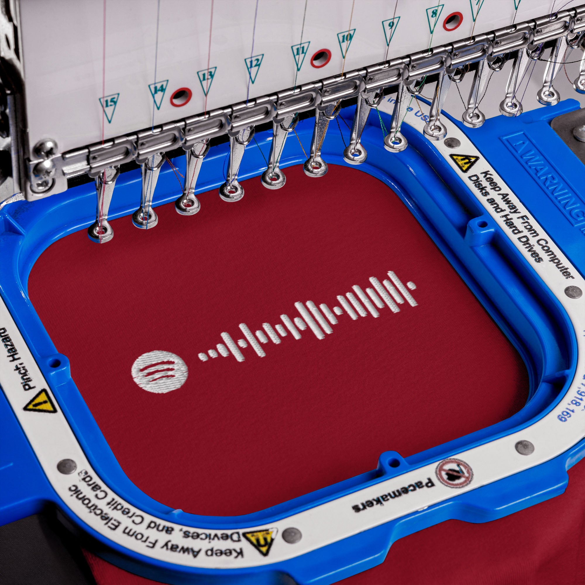 Bordeaux unisex tshirt with custom music code