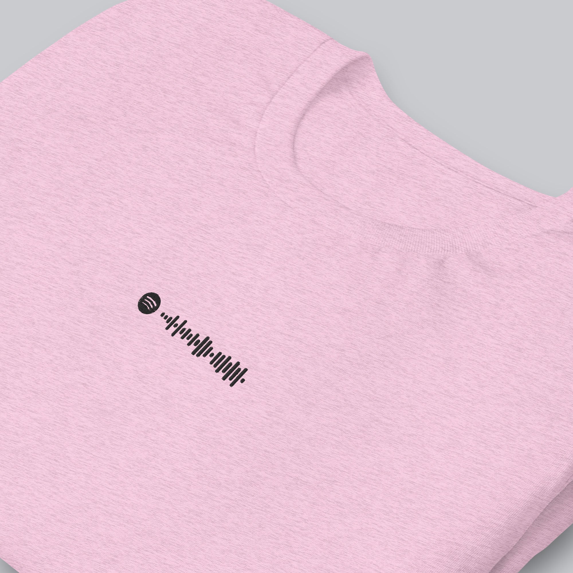Lilac unisex tshirt with custom music code
