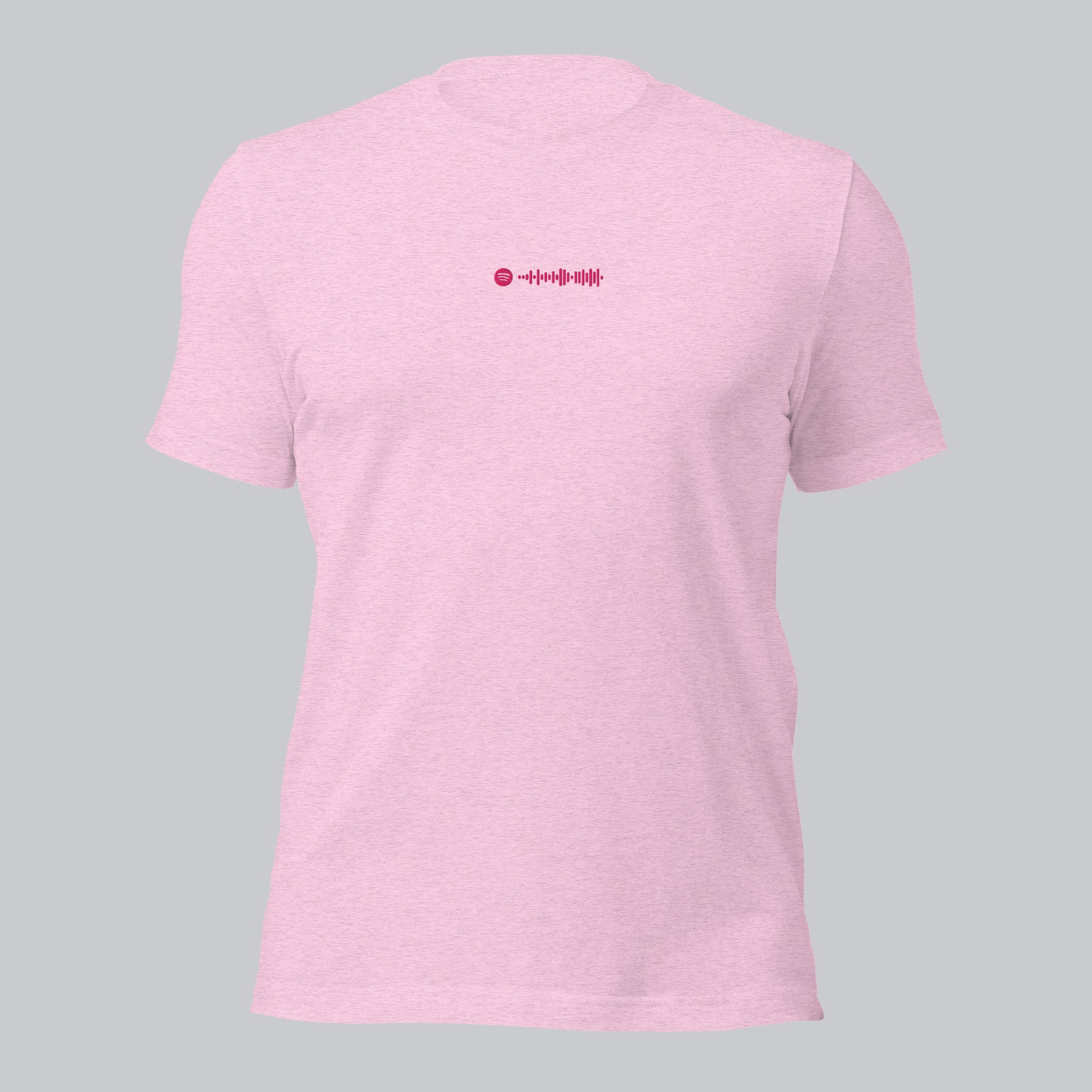 Lilac unisex tshirt with custom music code