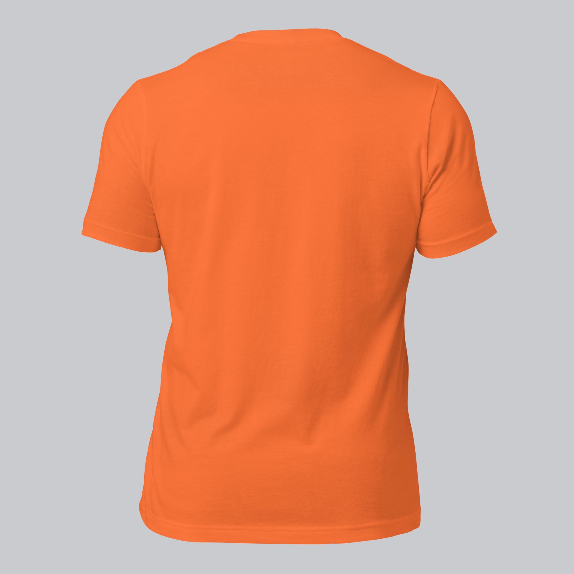 Orange Tshirt with embroidered custom music code