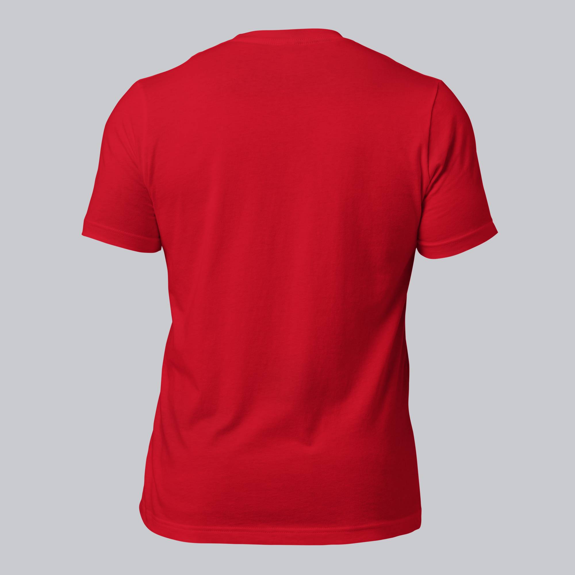 Red Tshirt with embroidered custom music code
