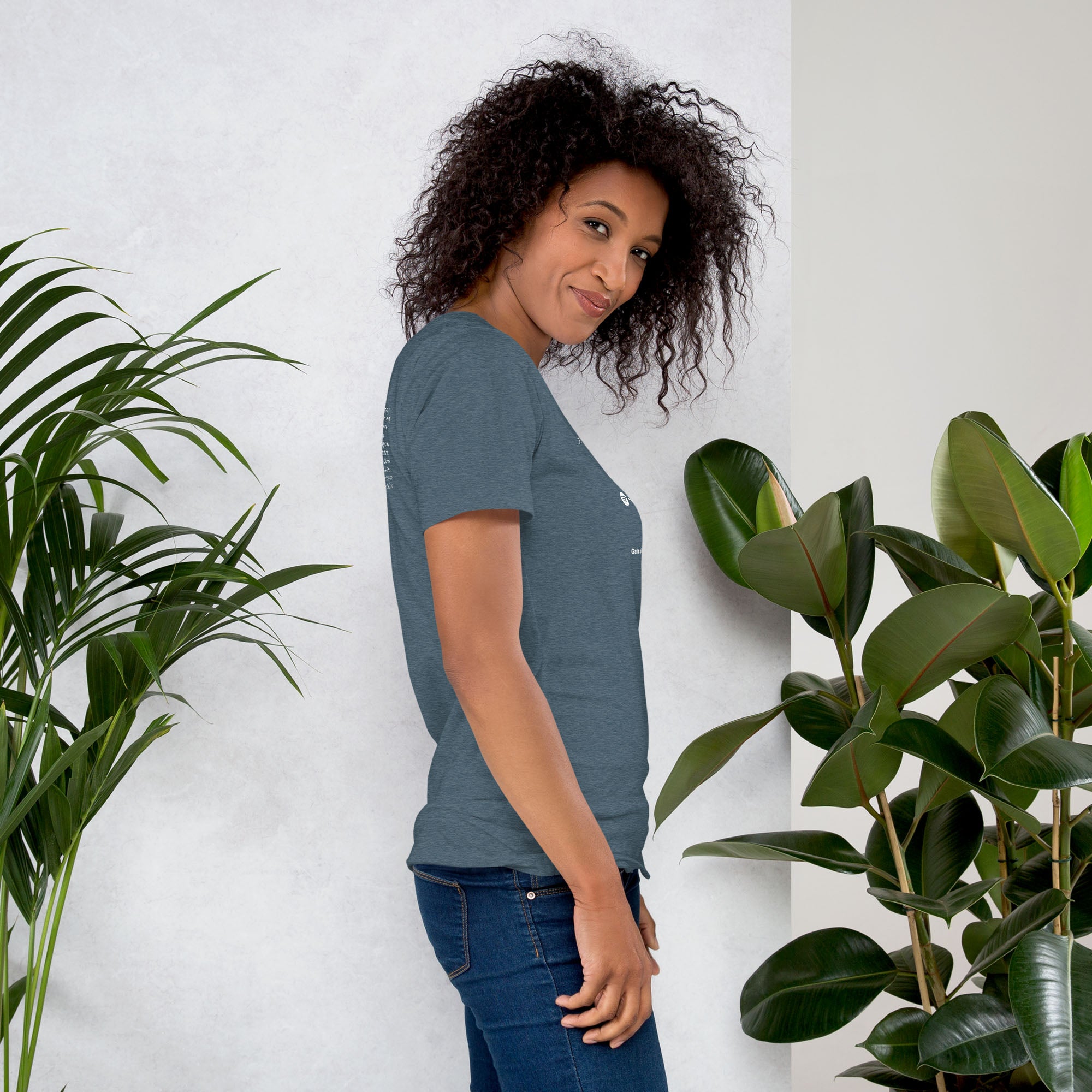 Dark grey Tshirt with printed custom music code and text