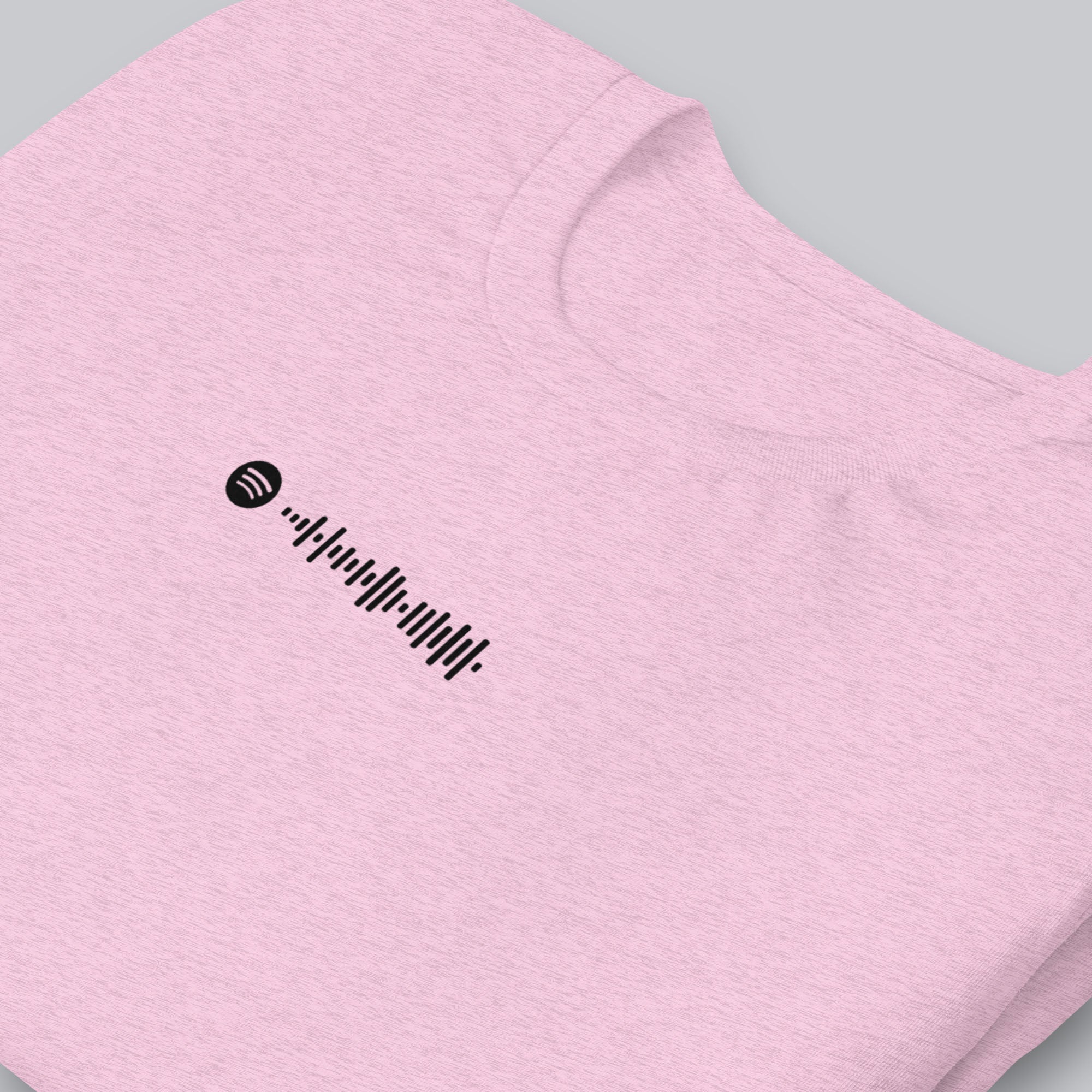 Lilac Tshirt with printed custom music code and text