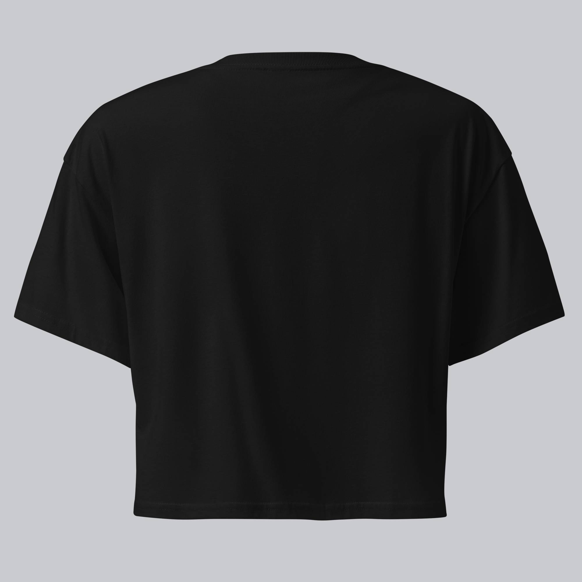 Black Crop Top tshirt with custom Music Code
