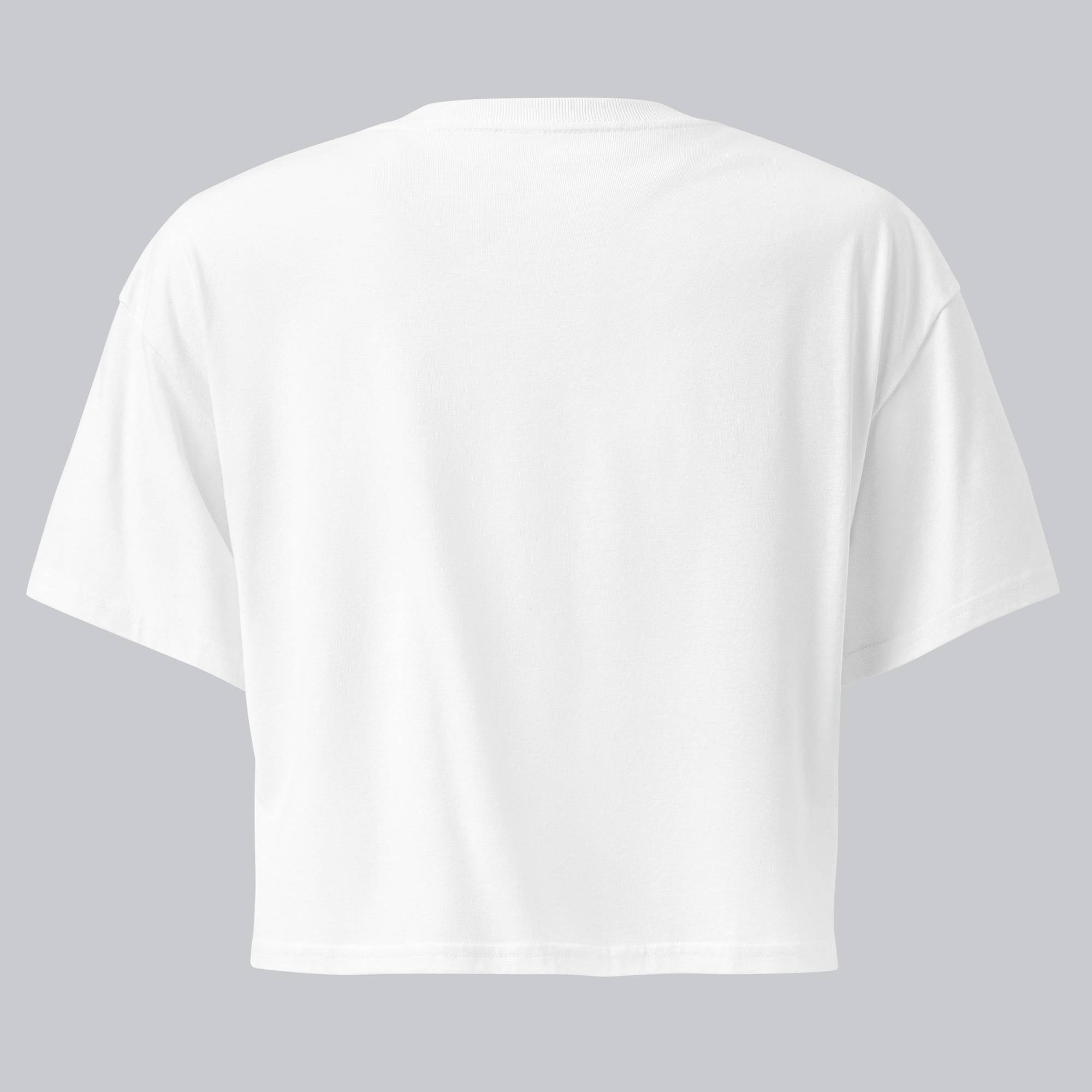 White Crop Top tshirt with custom Music Code