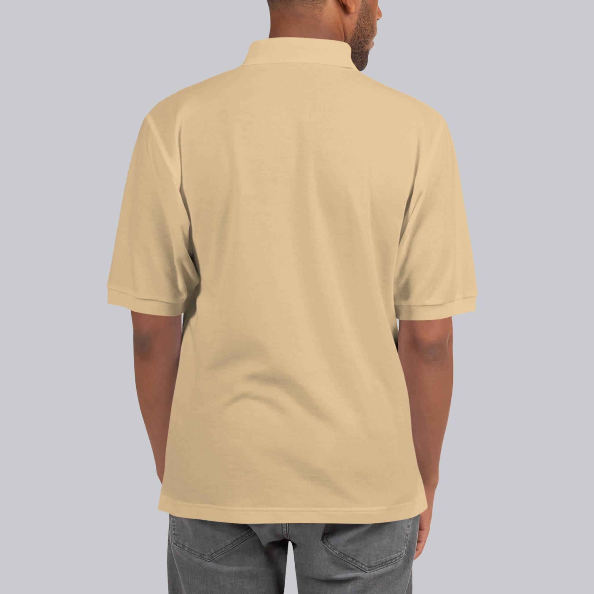Beige Polo Tshirt with custom Music Code