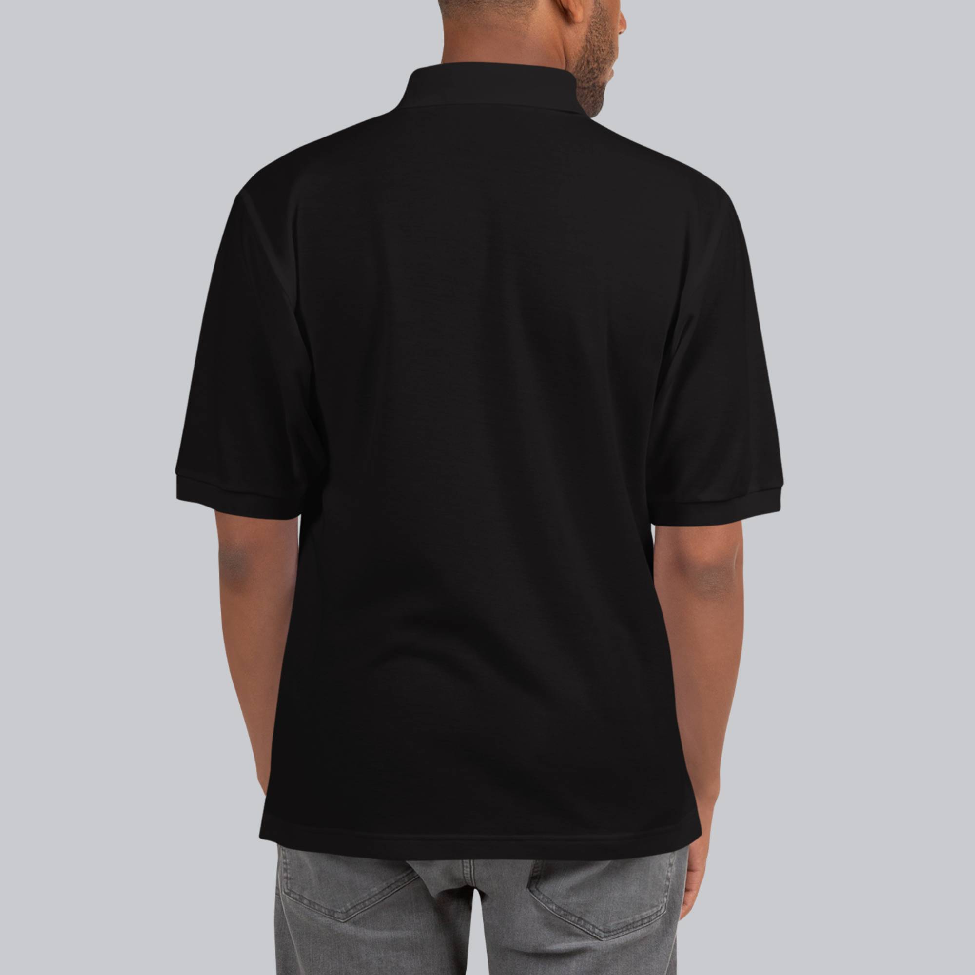 Black Polo Tshirt with custom Music Code
