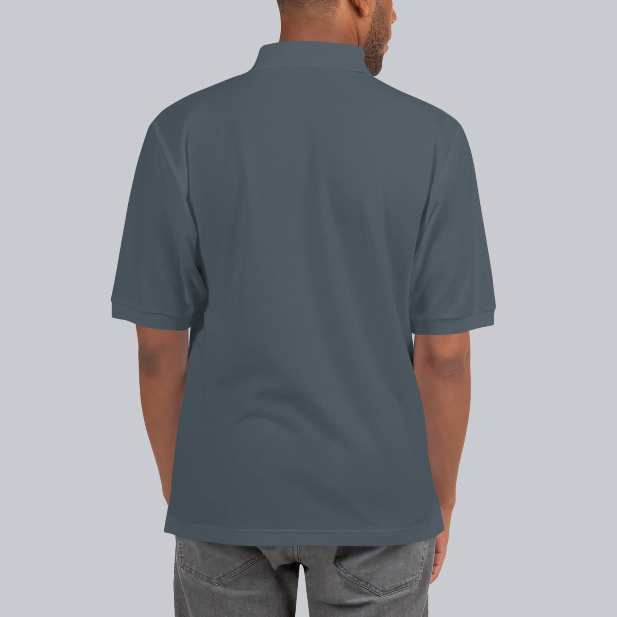 Dark grey Polo Tshirt with custom Music Code