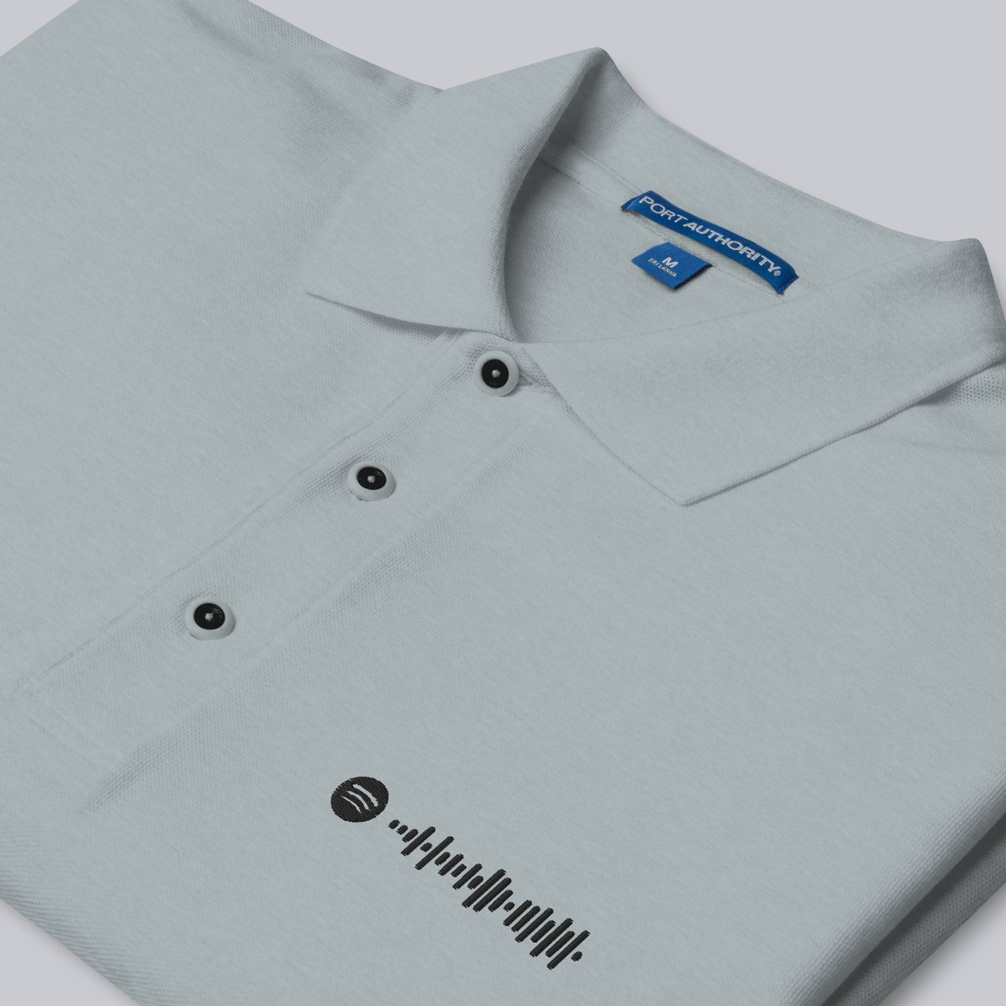 Grey Polo Tshirt with custom Music Code